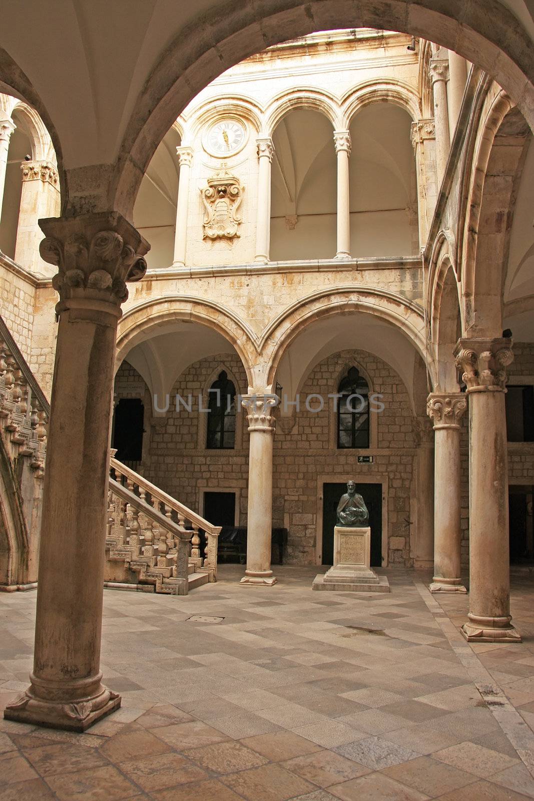 Atrium, Rector's palace, Old Town, Dubrovnik, Croatia by donya_nedomam