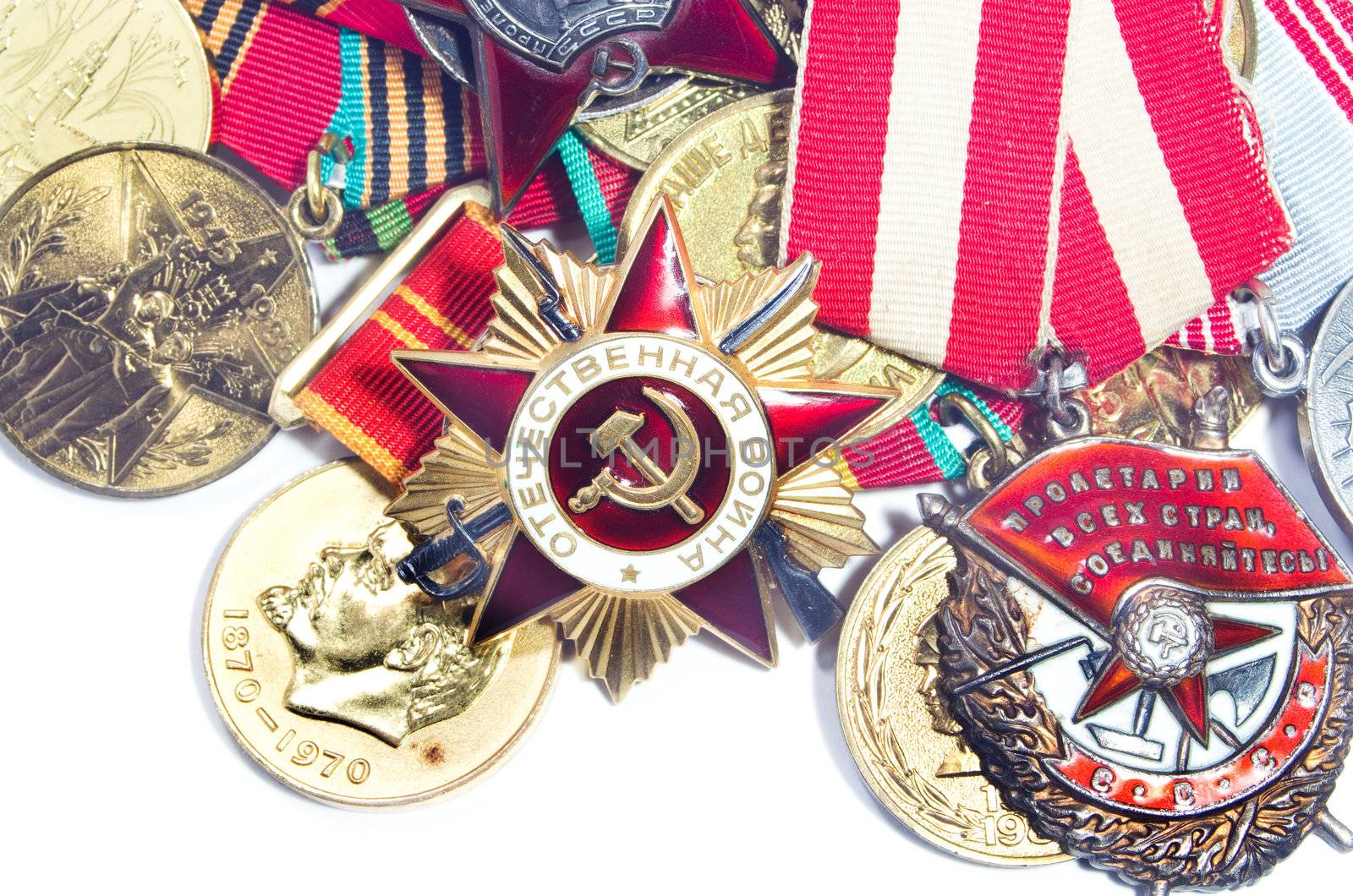 Collection of medals for participation in the Second World War