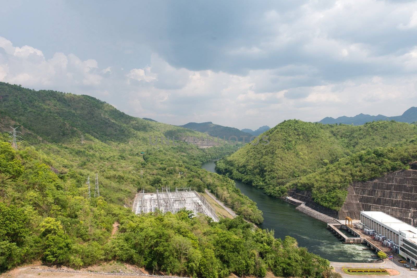 Large hydro electric dam in Thailand by sasilsolutions