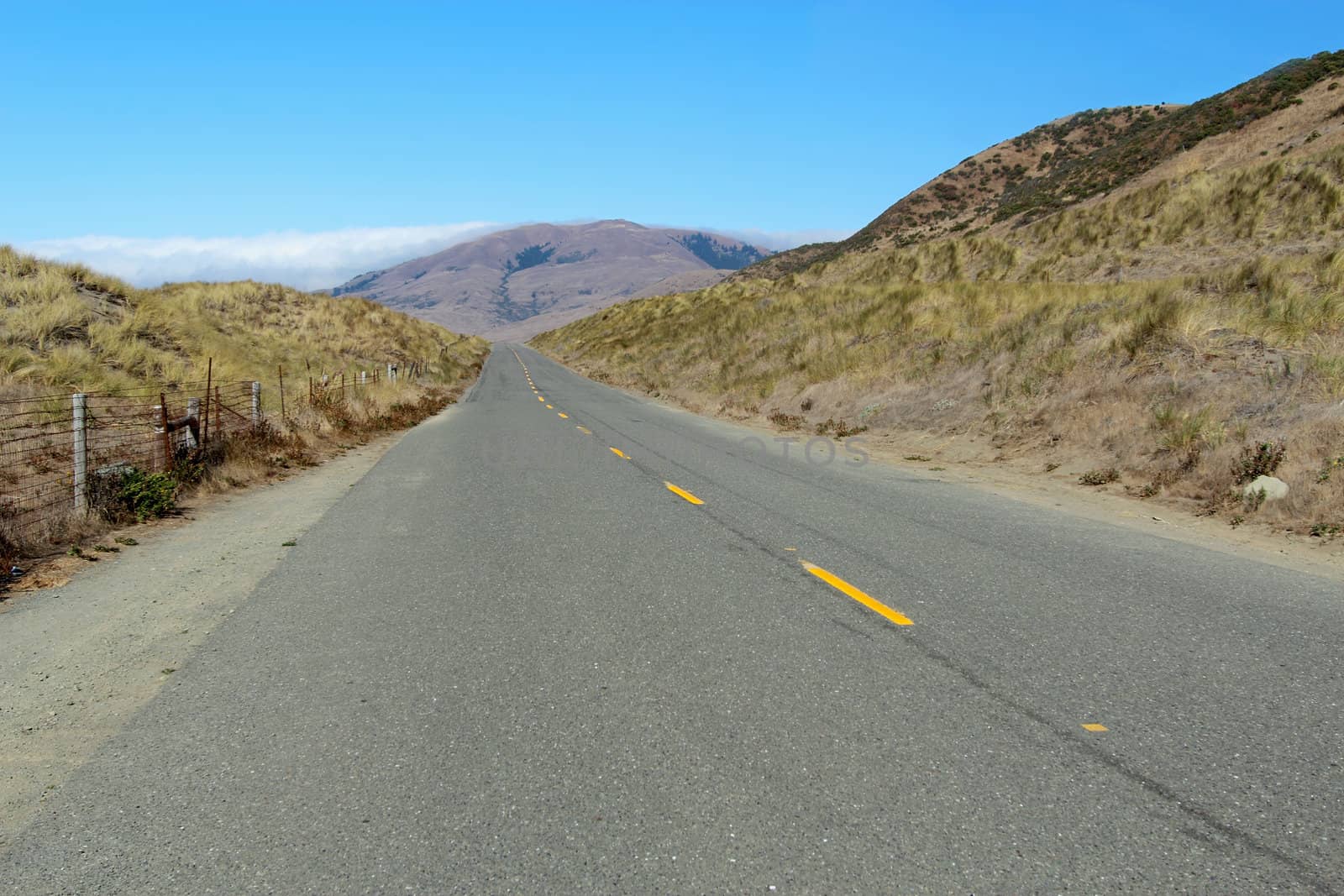Desolate road along the Lost Coast of California by sgoodwin4813
