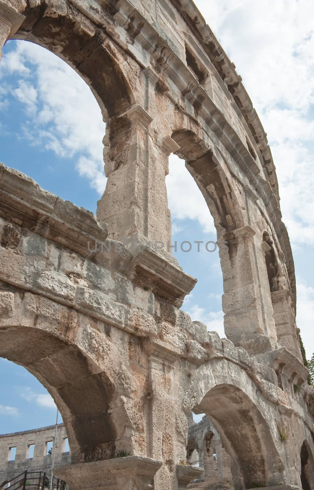 Roman amphitheater in Pula, Croatia