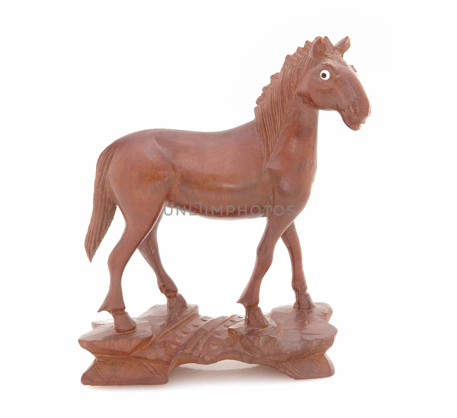 Antique Wooden Statue of a Horse by griffre