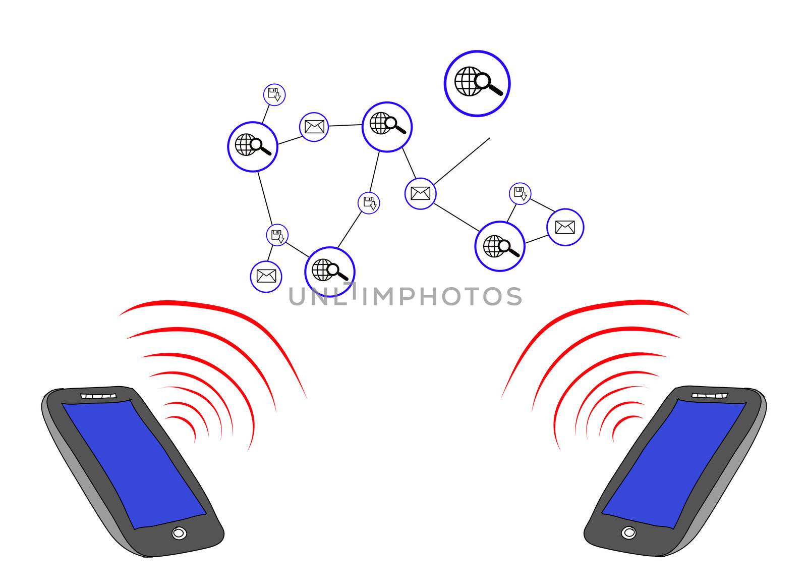 social icon group element tablet pc phone by rufous