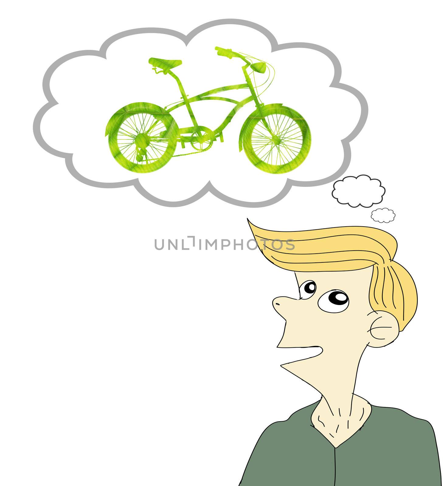 Thinking about  Bike by rufous