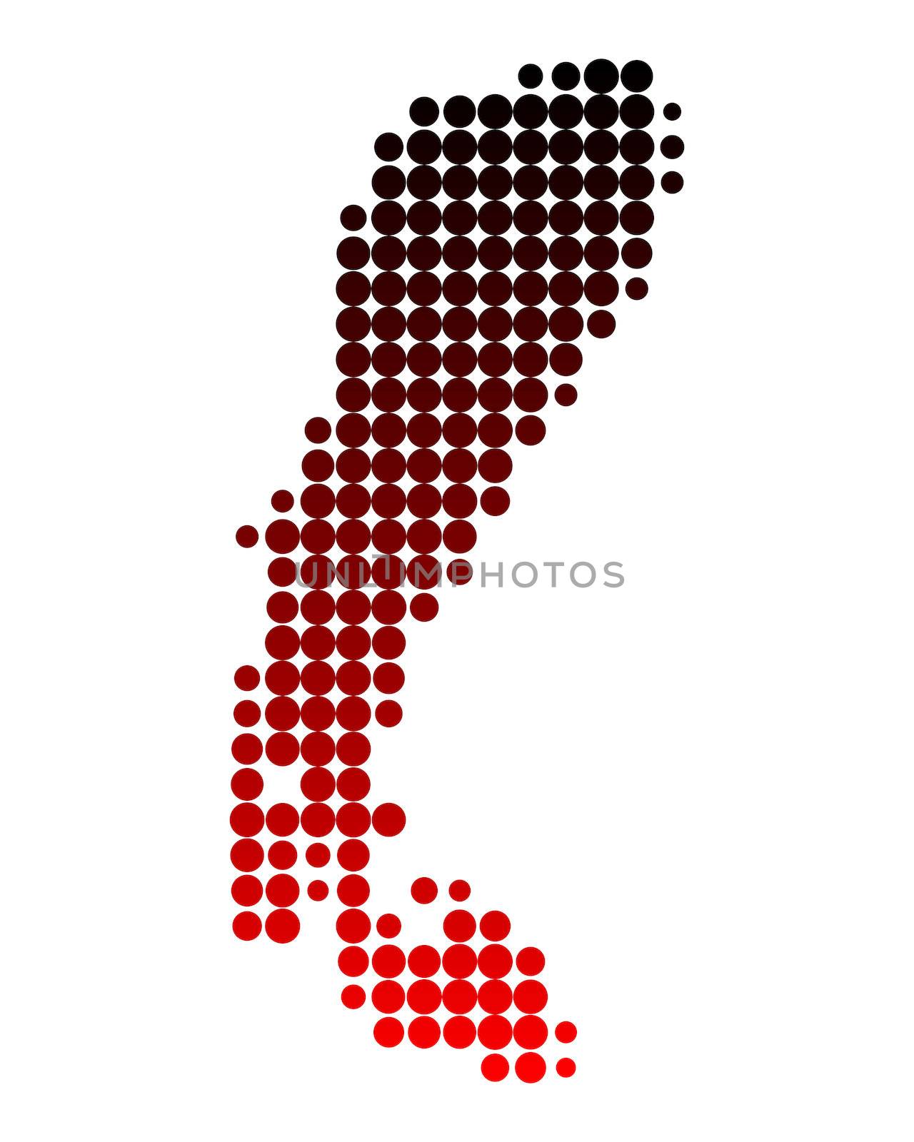 Map of Lake Neusiedl by rbiedermann