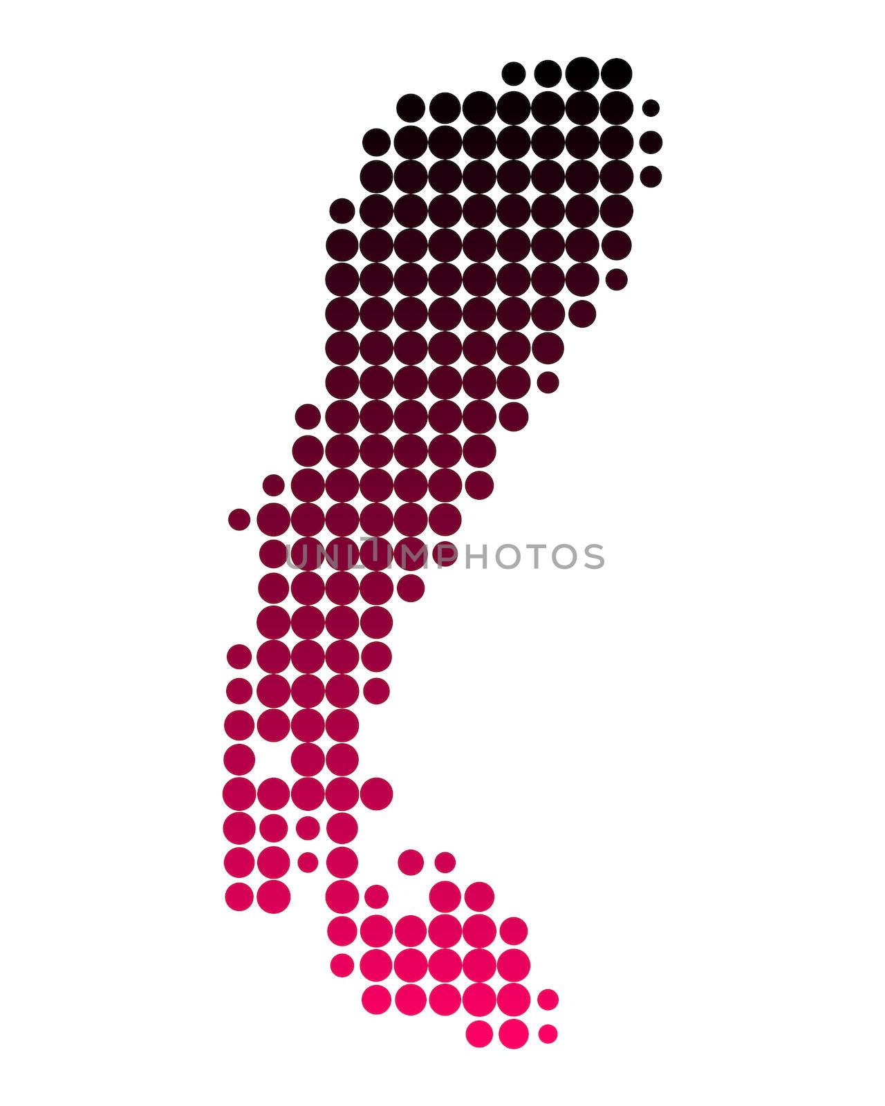 Map of Lake Neusiedl