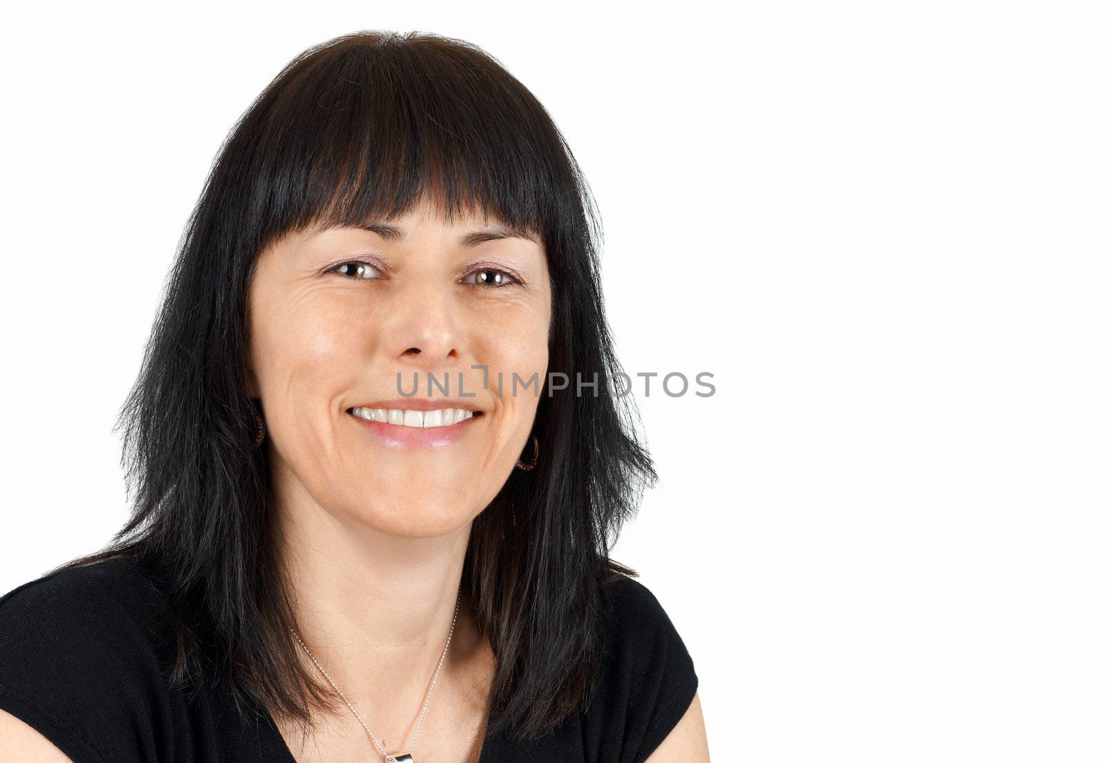 Portrait of smiling middle aged woman        
