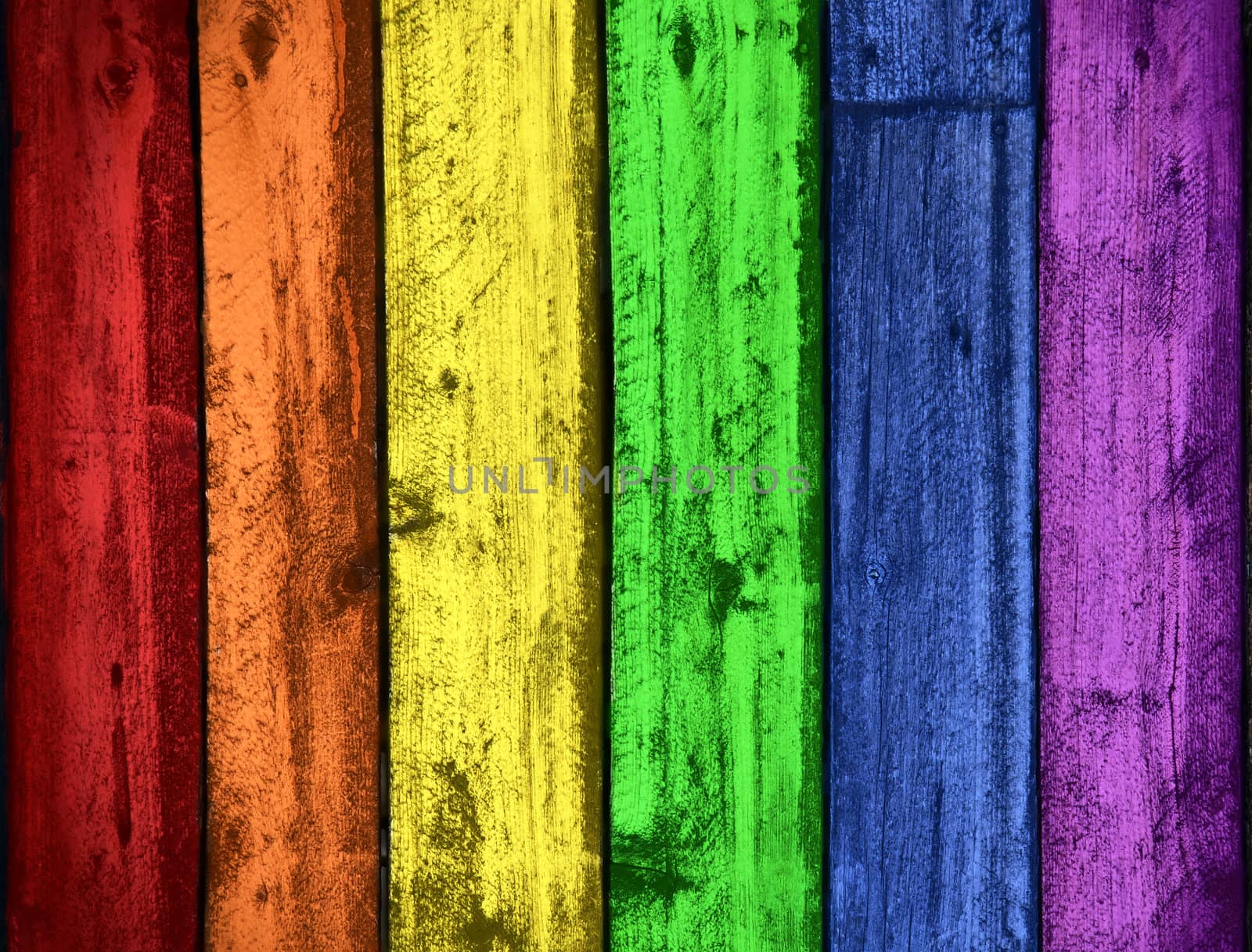 Rainbow colors wood background by Mirage3