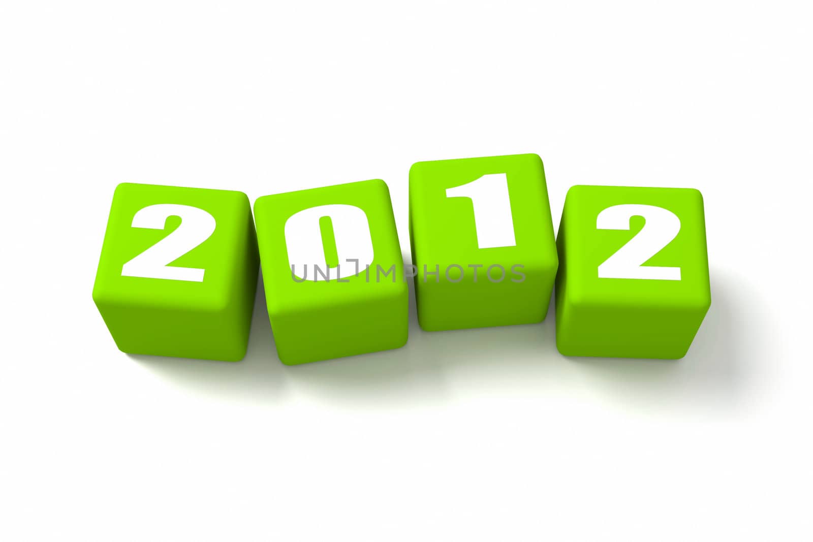 New Year 2012 Green Cubes by OutStyle