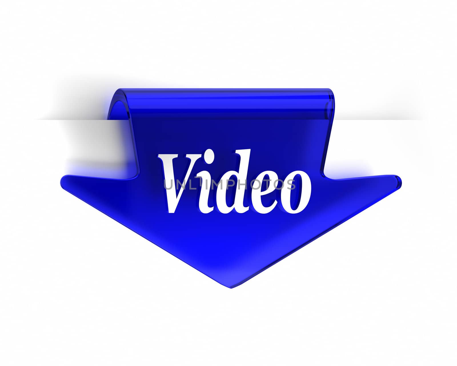 Blue Video Arrow by OutStyle