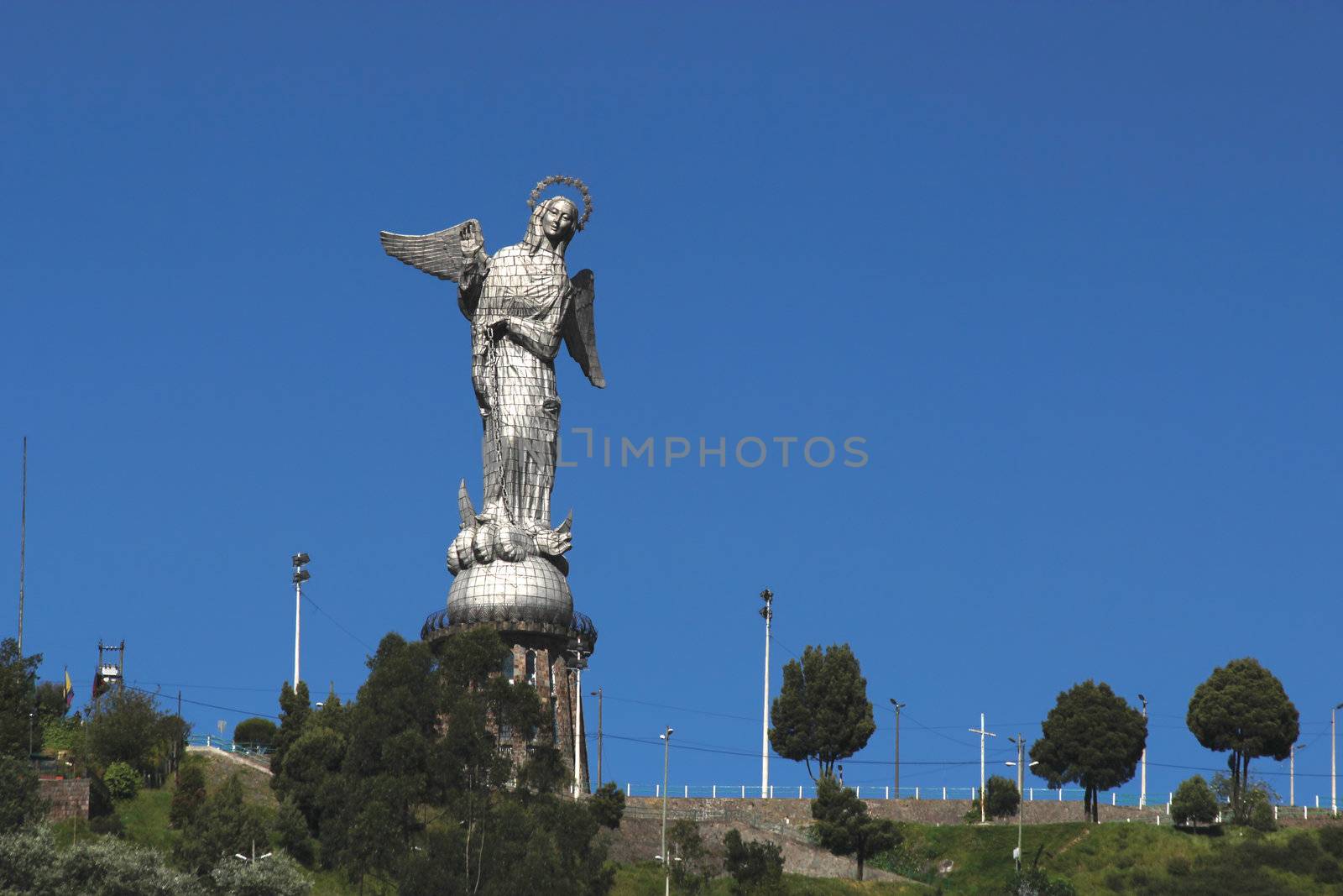 Statue of the Madonna on El Panecillo in Quito, Ecuador by sgoodwin4813