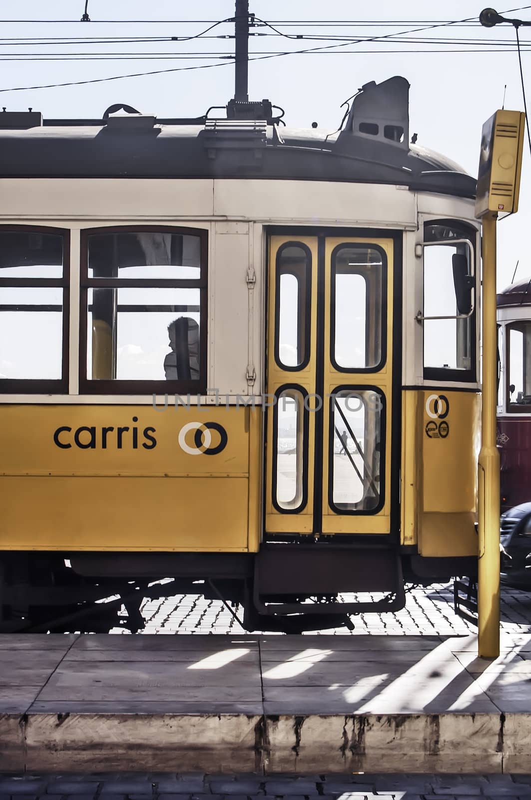Tram of the public company Carris in Lisbon