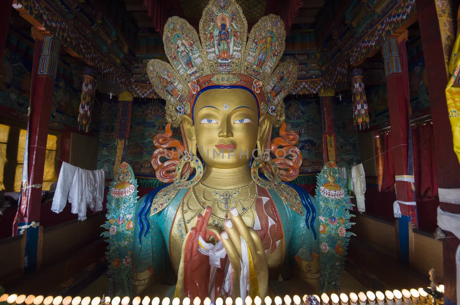 Chamkhang, statue of the future buddha, Leh, India