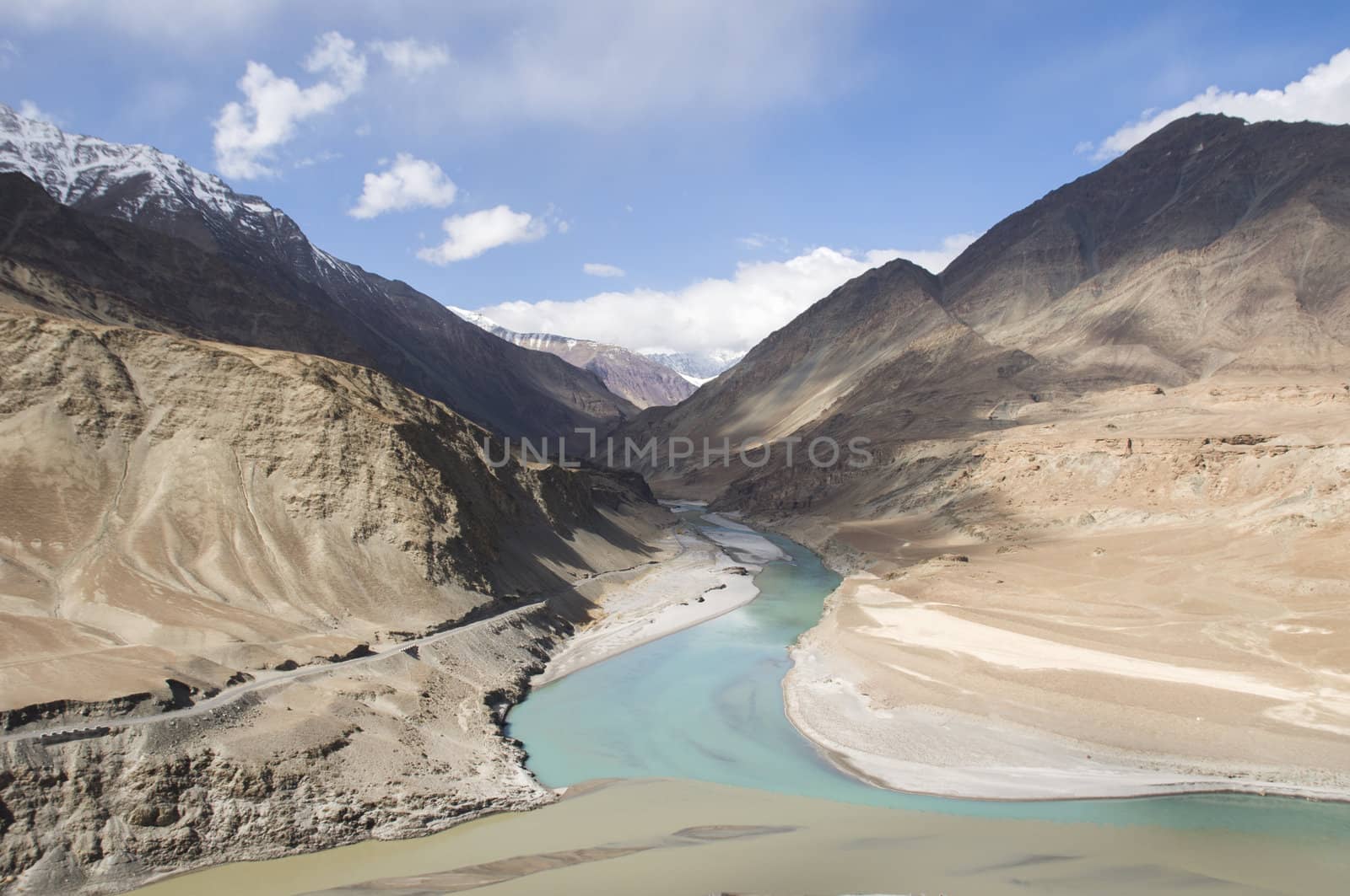 a river in Leh, India