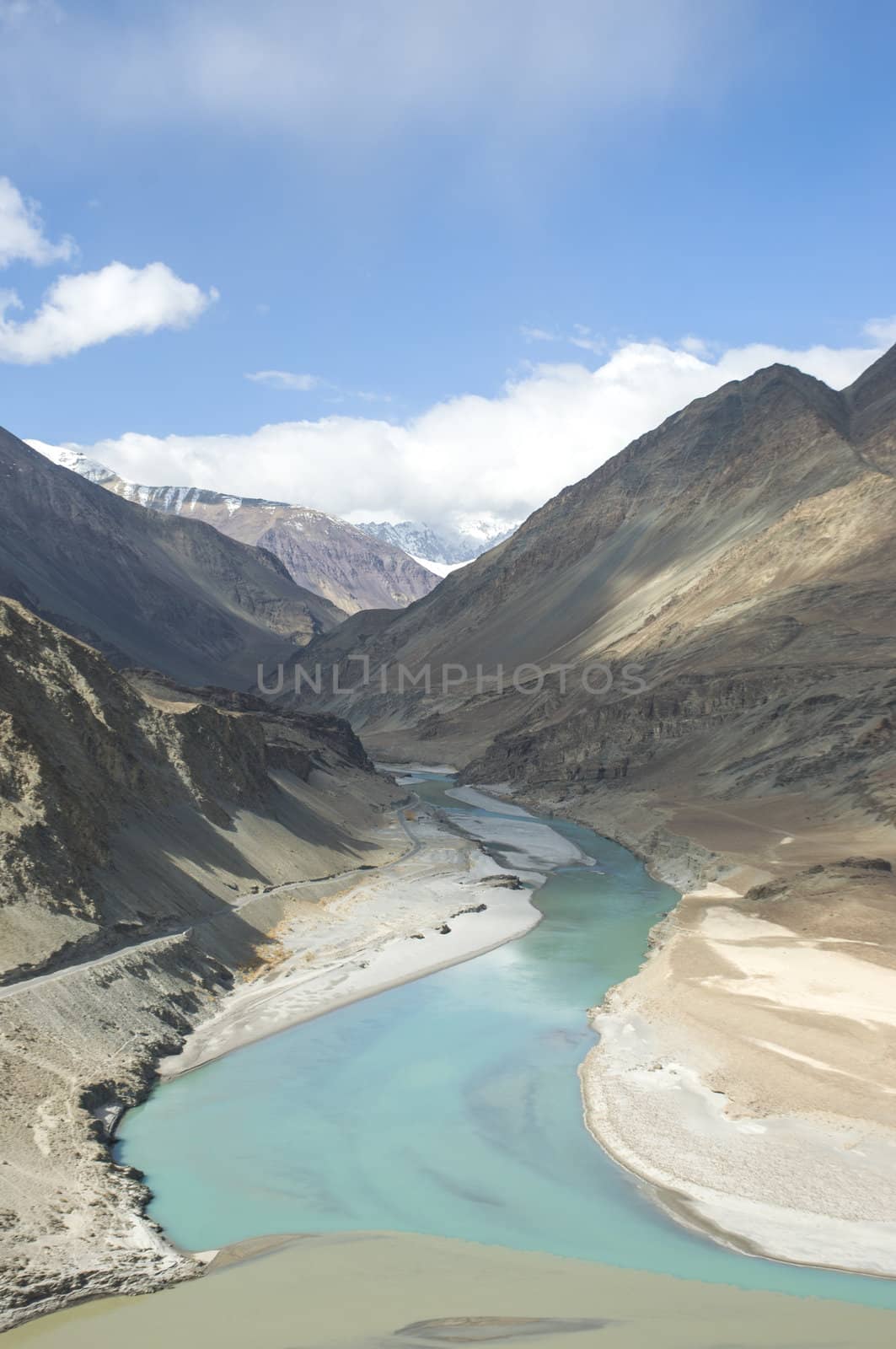 a river in Leh, India