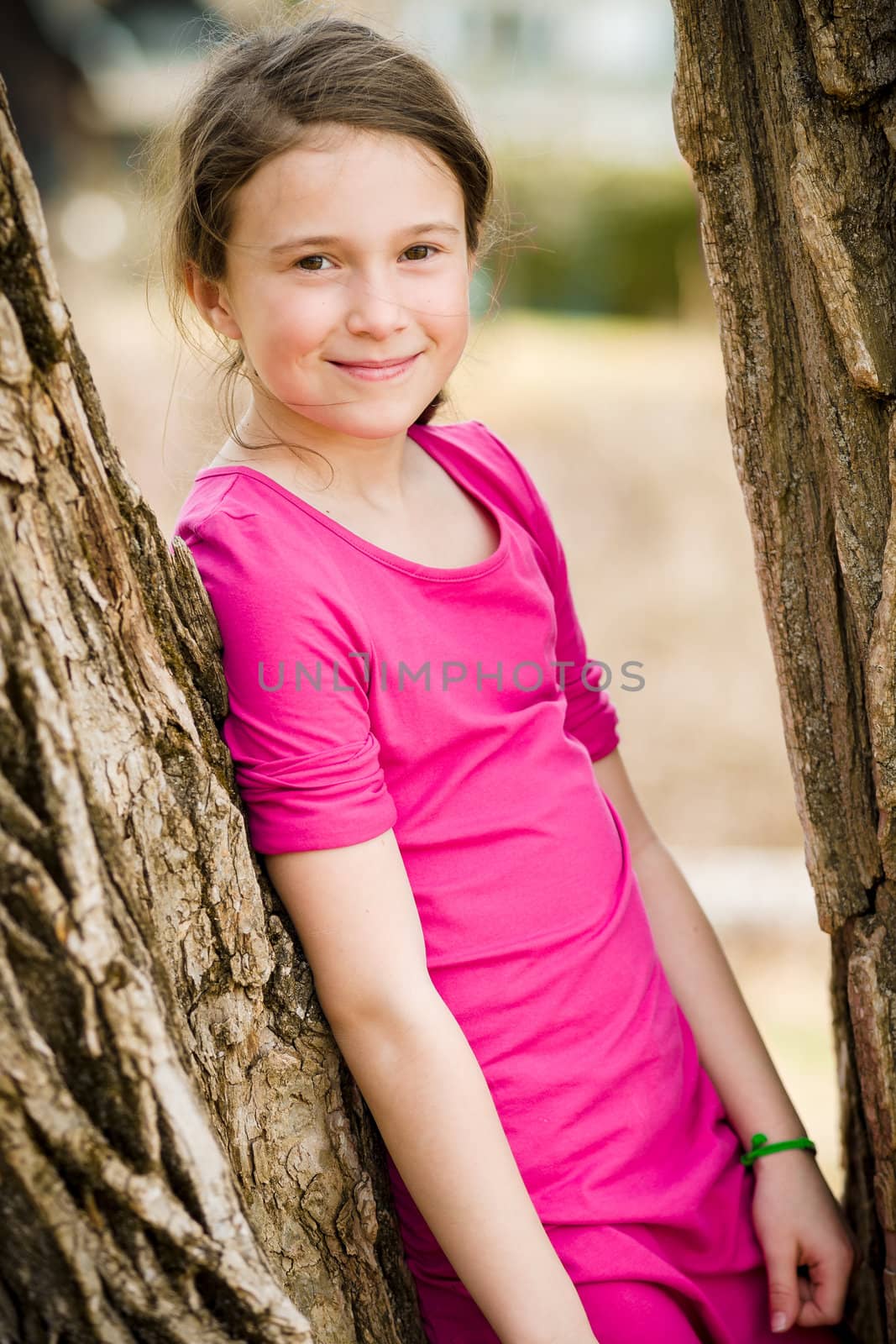 Girl near trees by Talanis