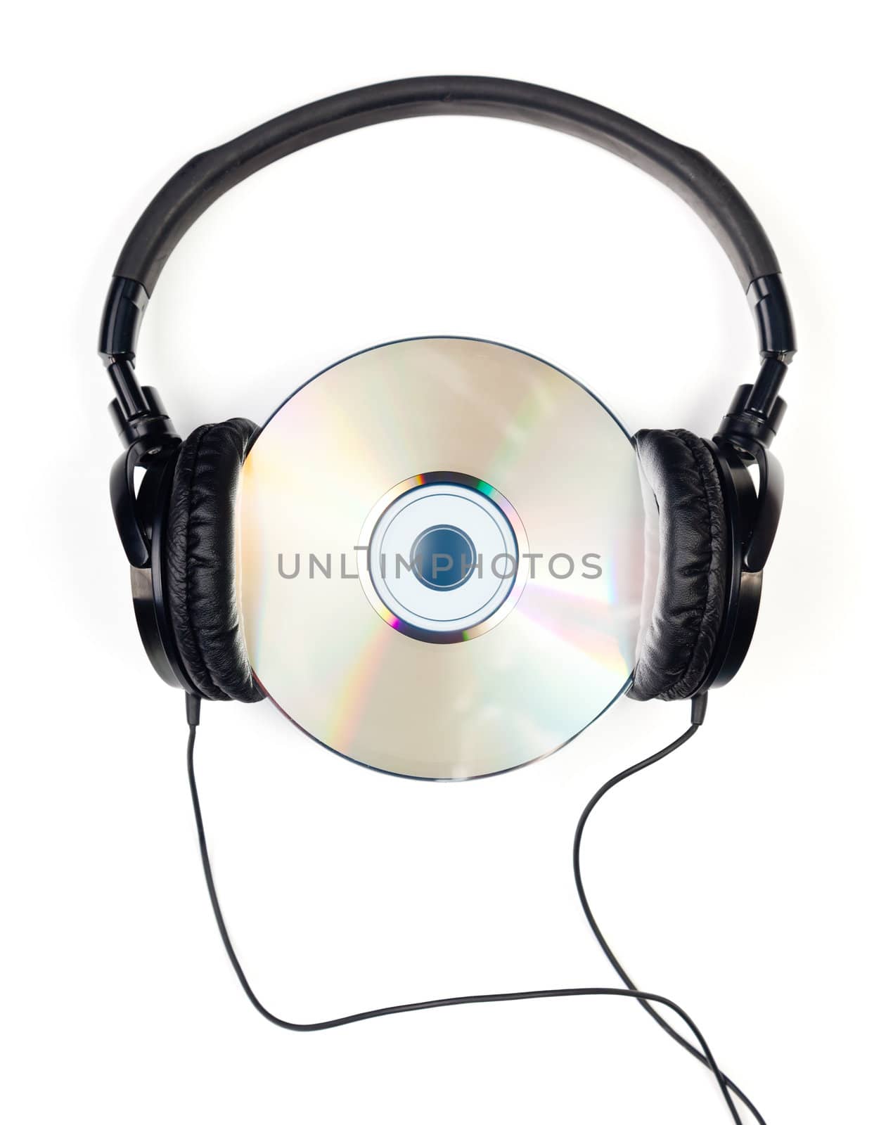 Headphones on CD by naumoid