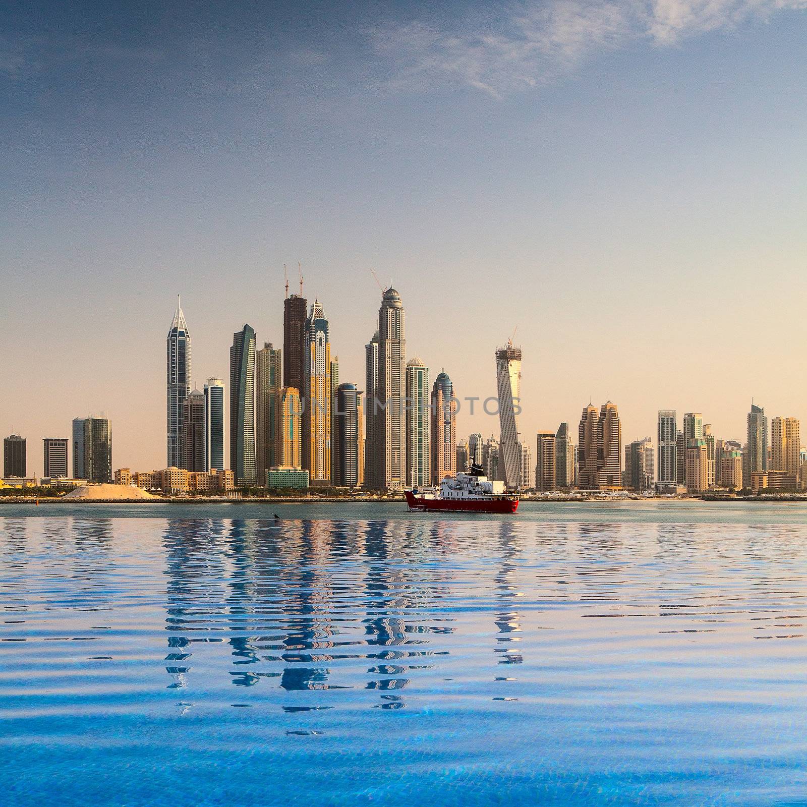 City panorama in Dubai by CaptureLight