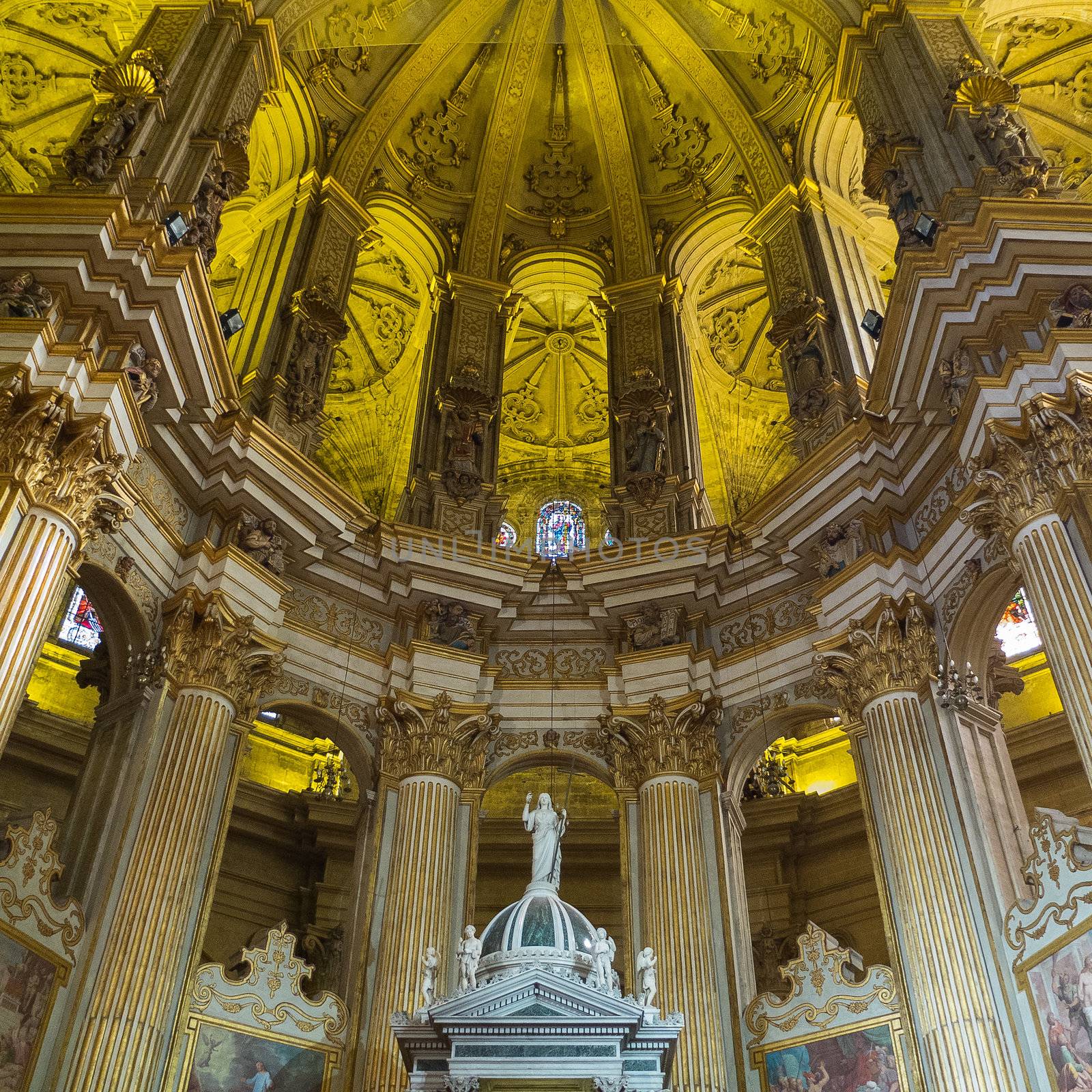 The Catedral de la Encarnacion in Malaga in Spain