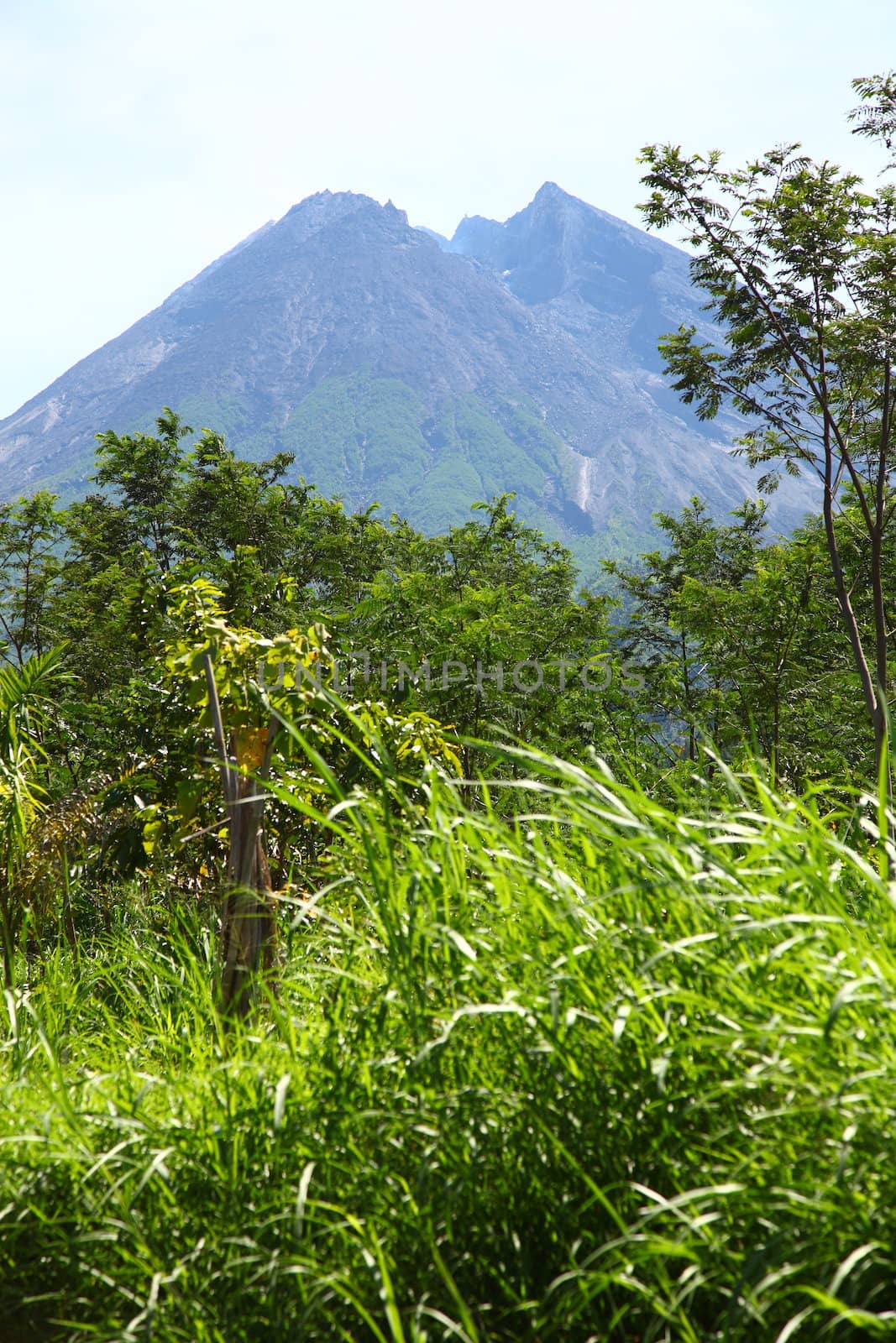 Mount Merapi is still active and always visited by mountaineers every Saturday and Sunday