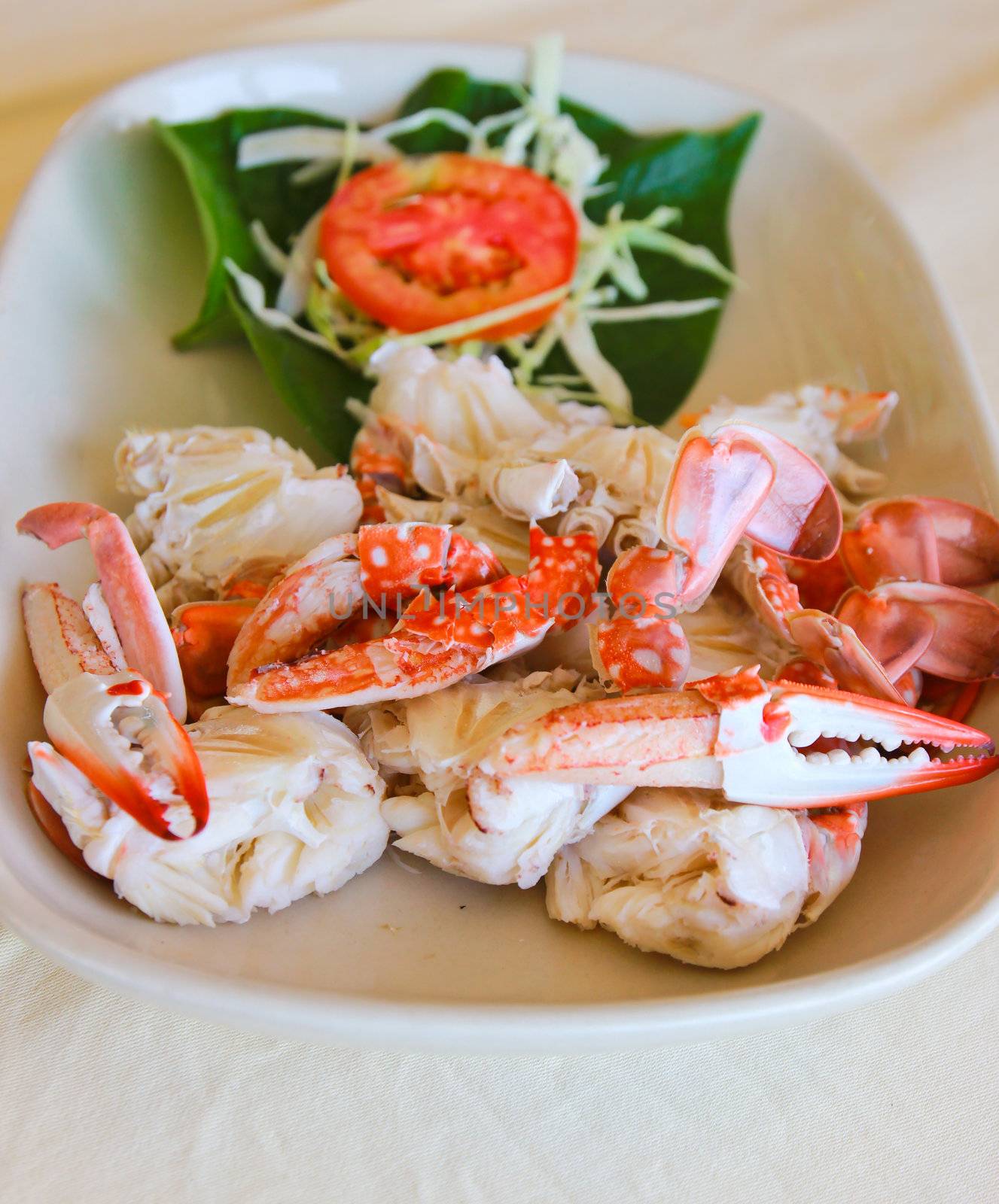 Steamed crab Thai food by nuchylee