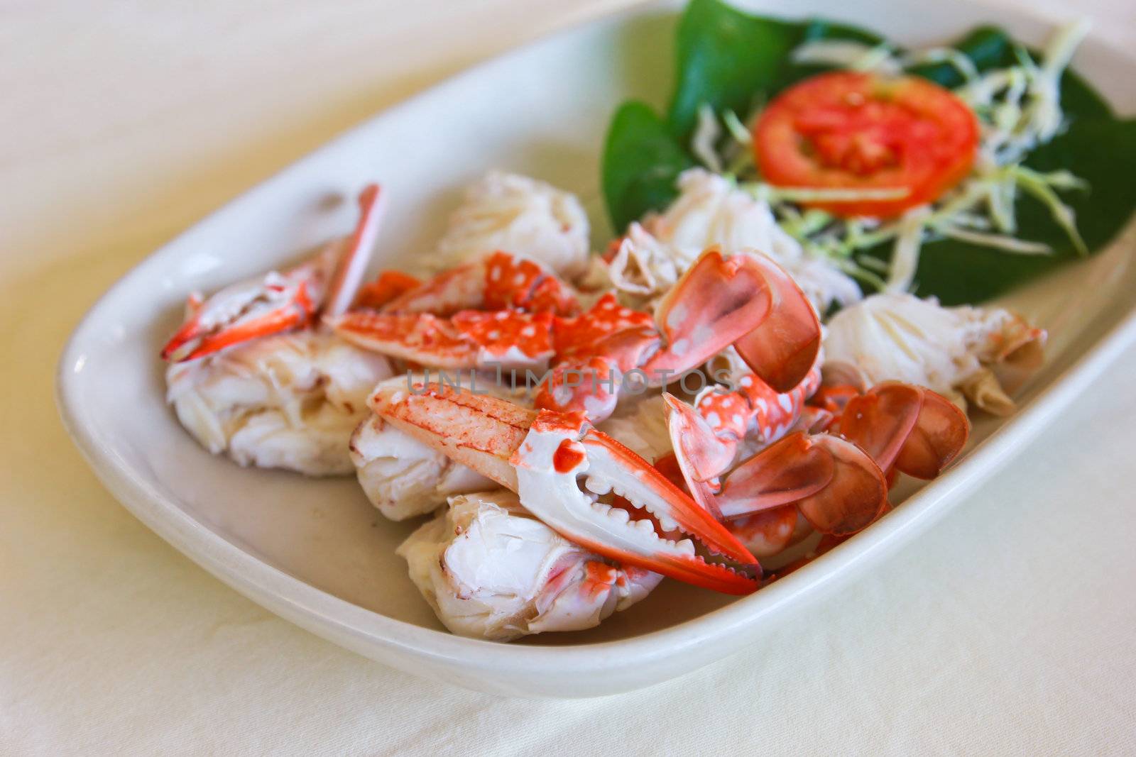 Steamed crab Thai food by nuchylee