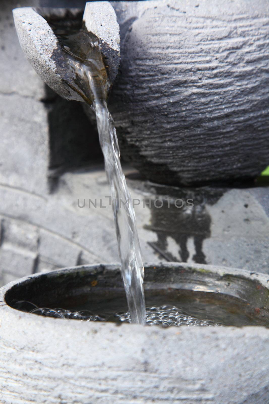 Indoor and outdoor decoration, water fountain with natural stone pernataan art of Jogjakarta