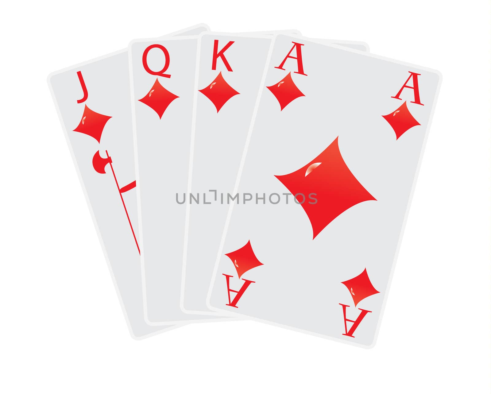 diamond cards red