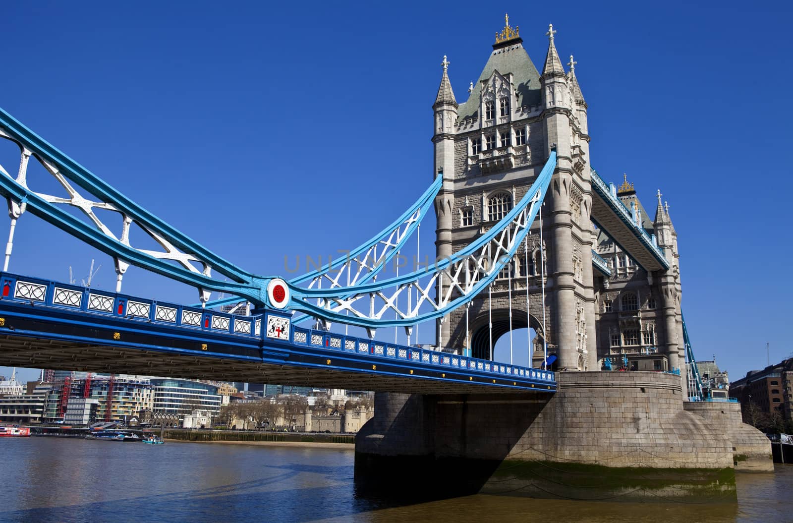 The magnificent Tower Bridge in London.