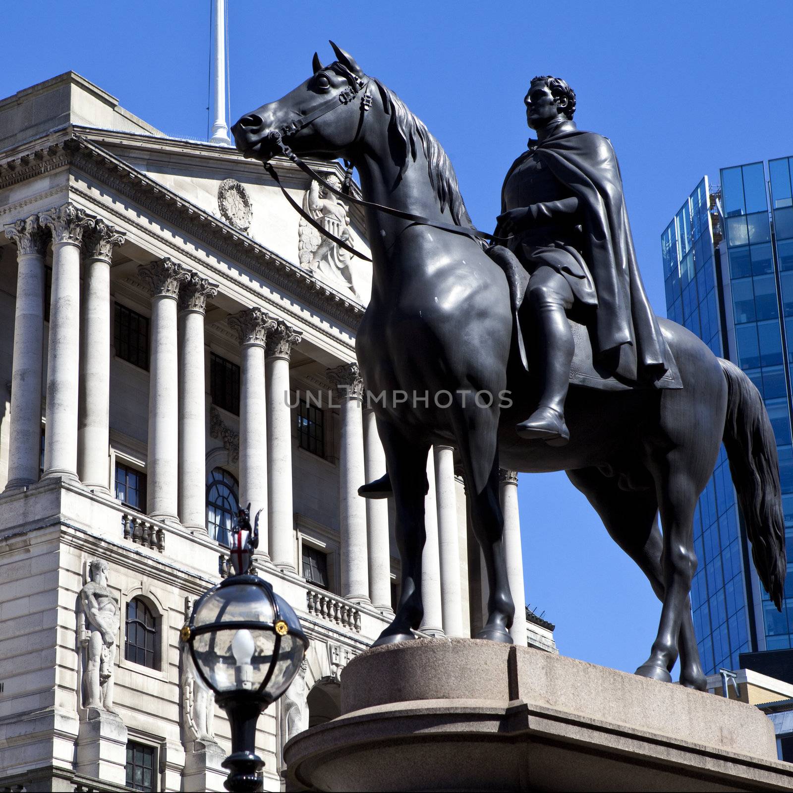 Duke of Wellington Statue and the Bank of England by chrisdorney