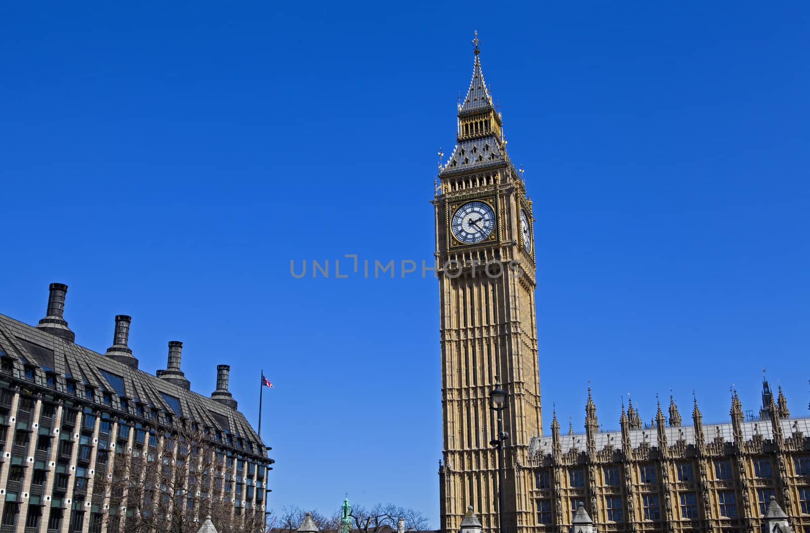 The Houses of Parliament in London.