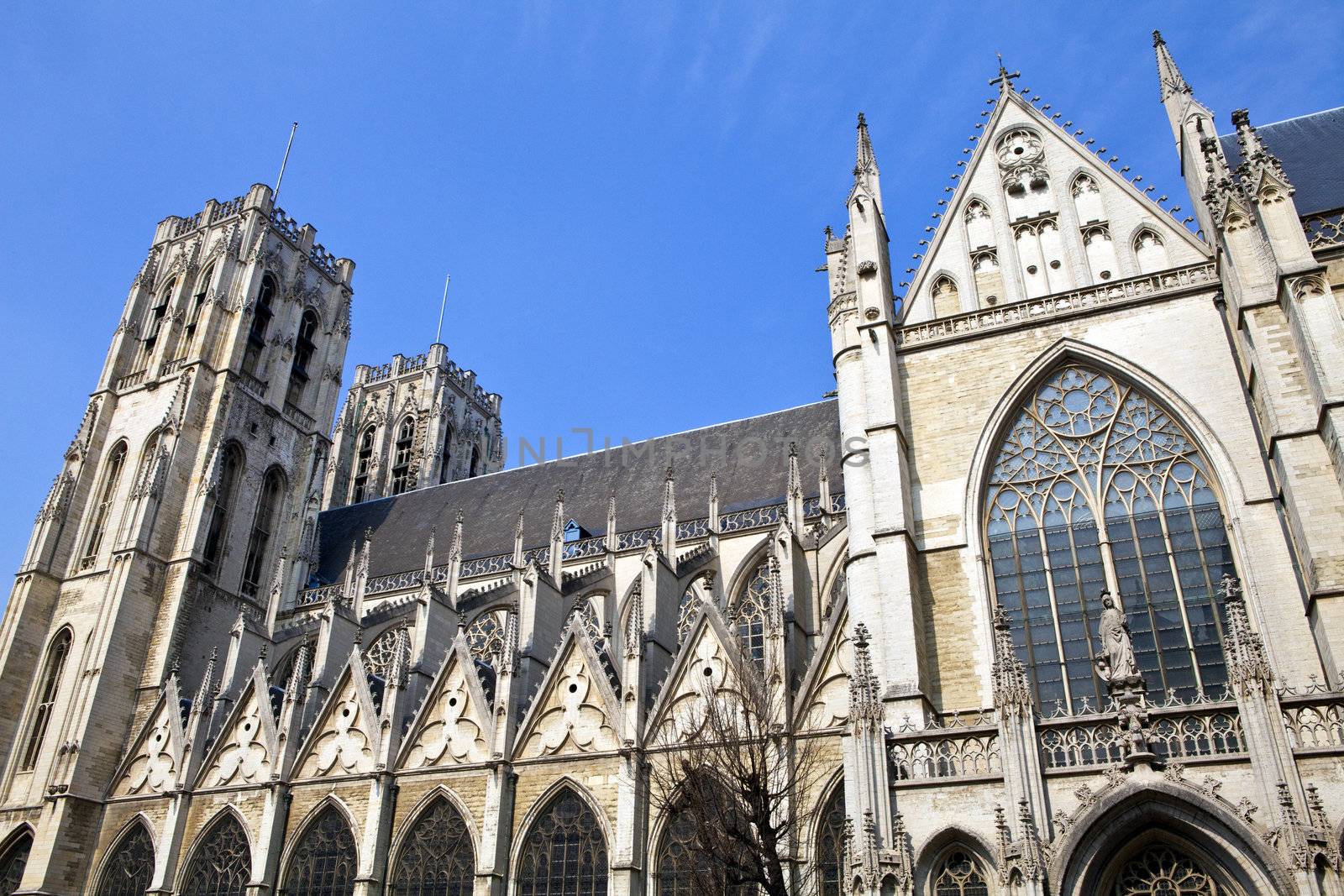 St. Michael and St. Gudula Cathedral in Brussels, Belgium.