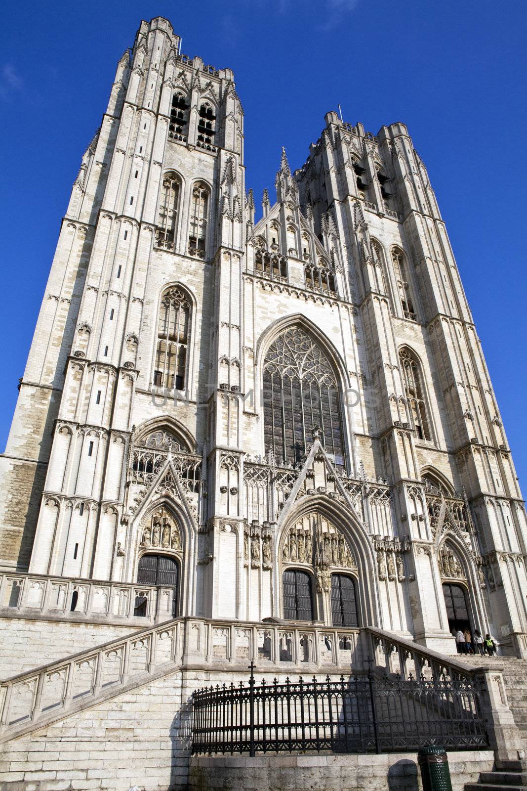 The impressive St. Michael and St. Gudula Cathedral in Brussels, Belgium.