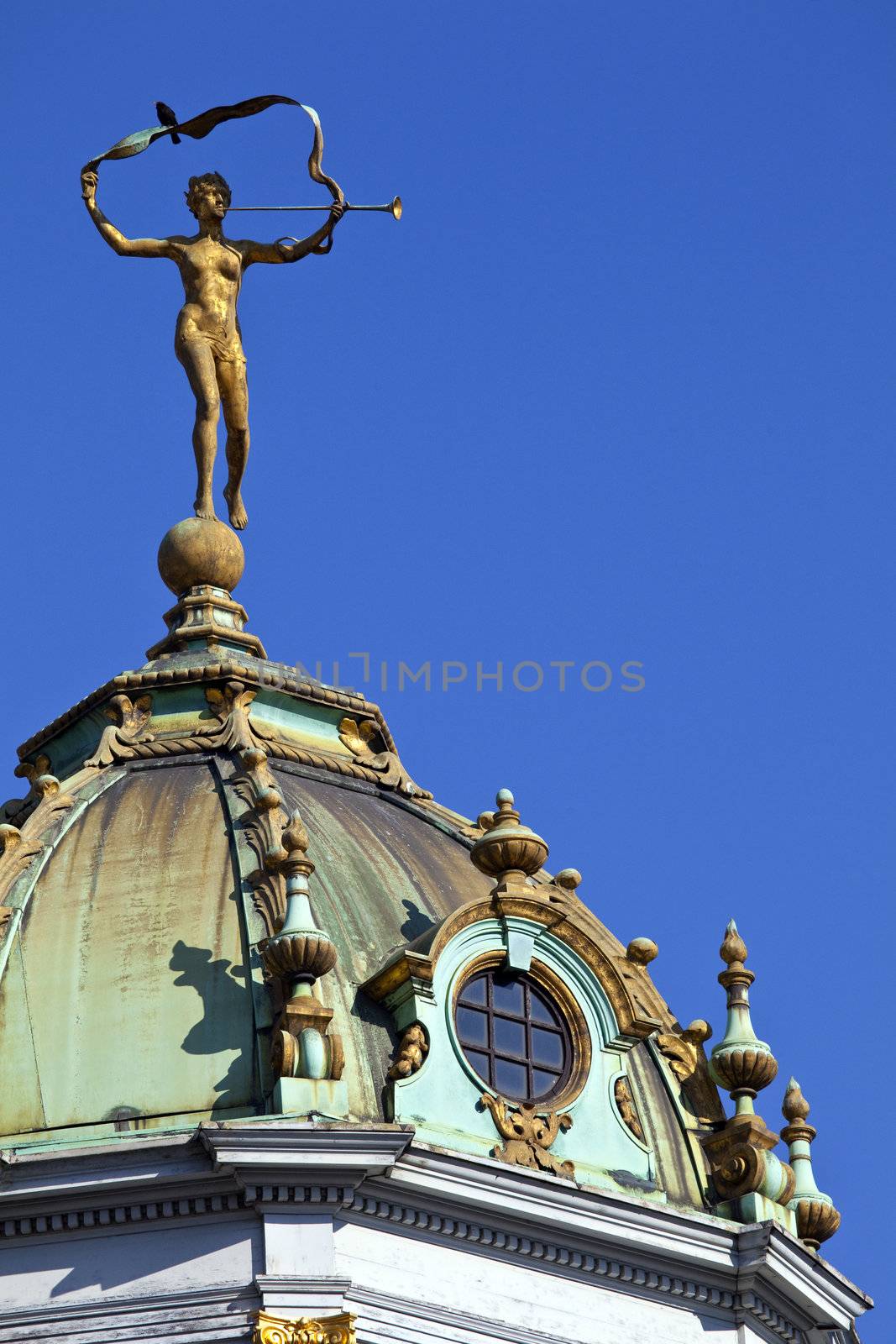 Sculpture on Guildhall in Grand Place, Brussels by chrisdorney