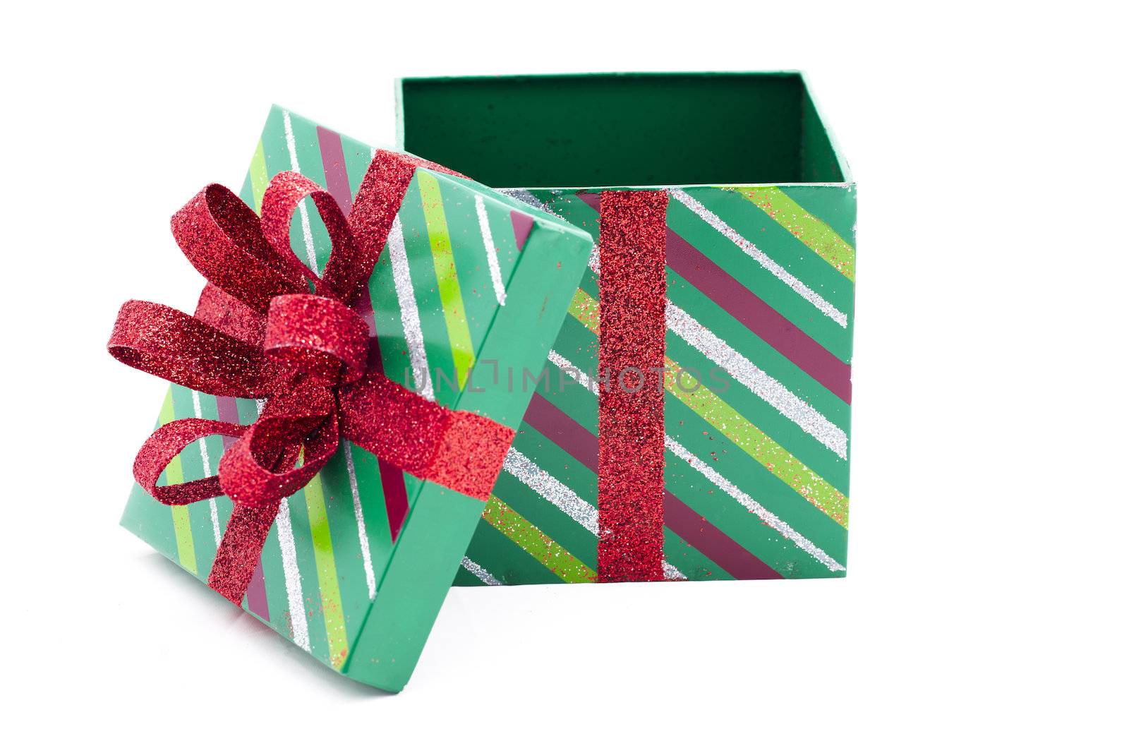 view of empty christmas gift box by kozzi