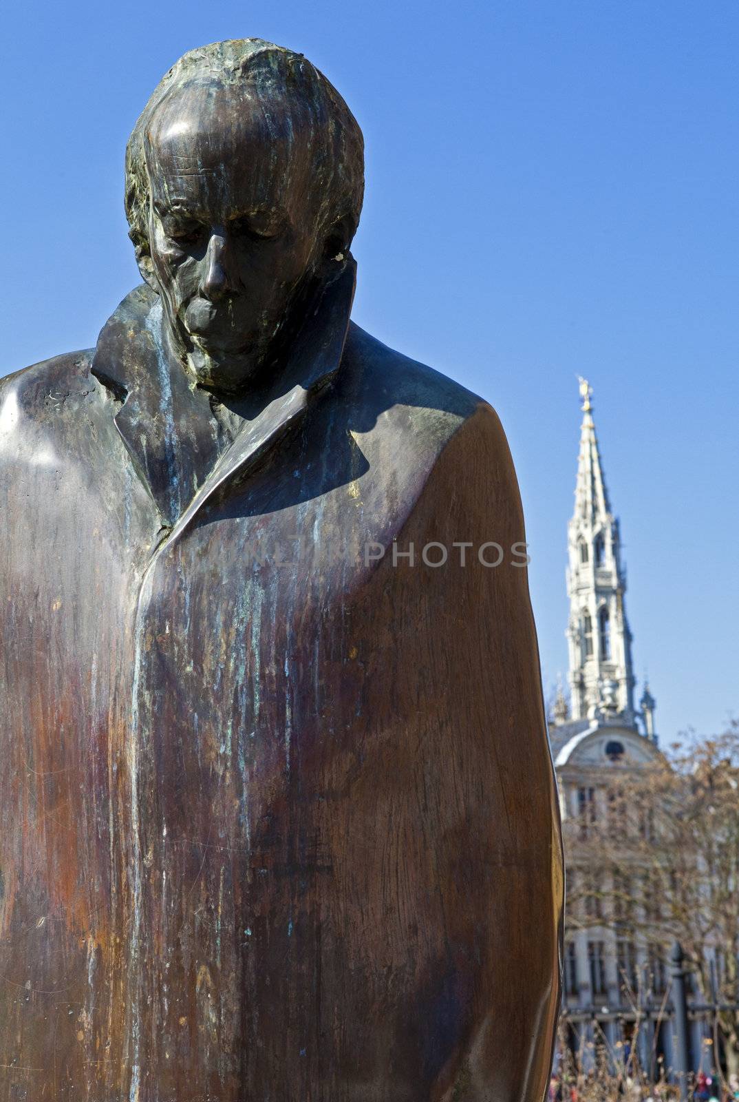 Bela Bartok Statue in Brussels by chrisdorney