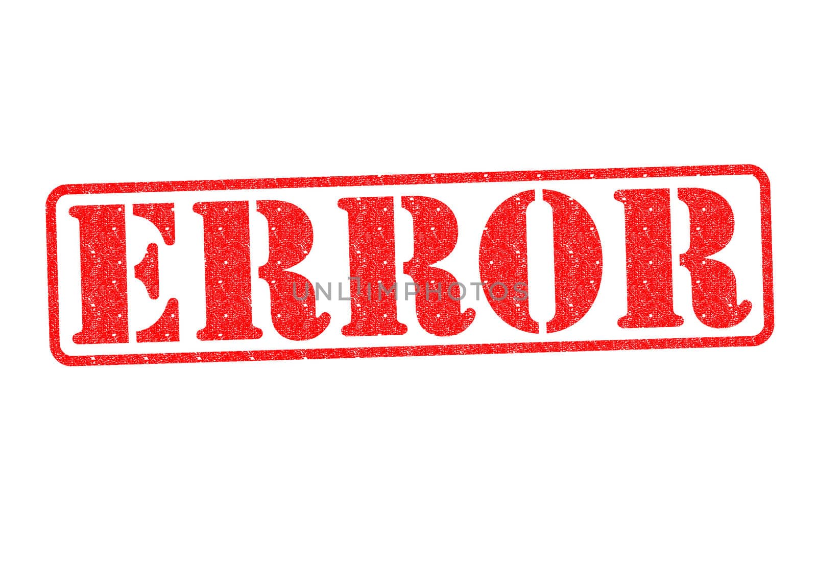 ERROR Rubber Stamp over a white background.