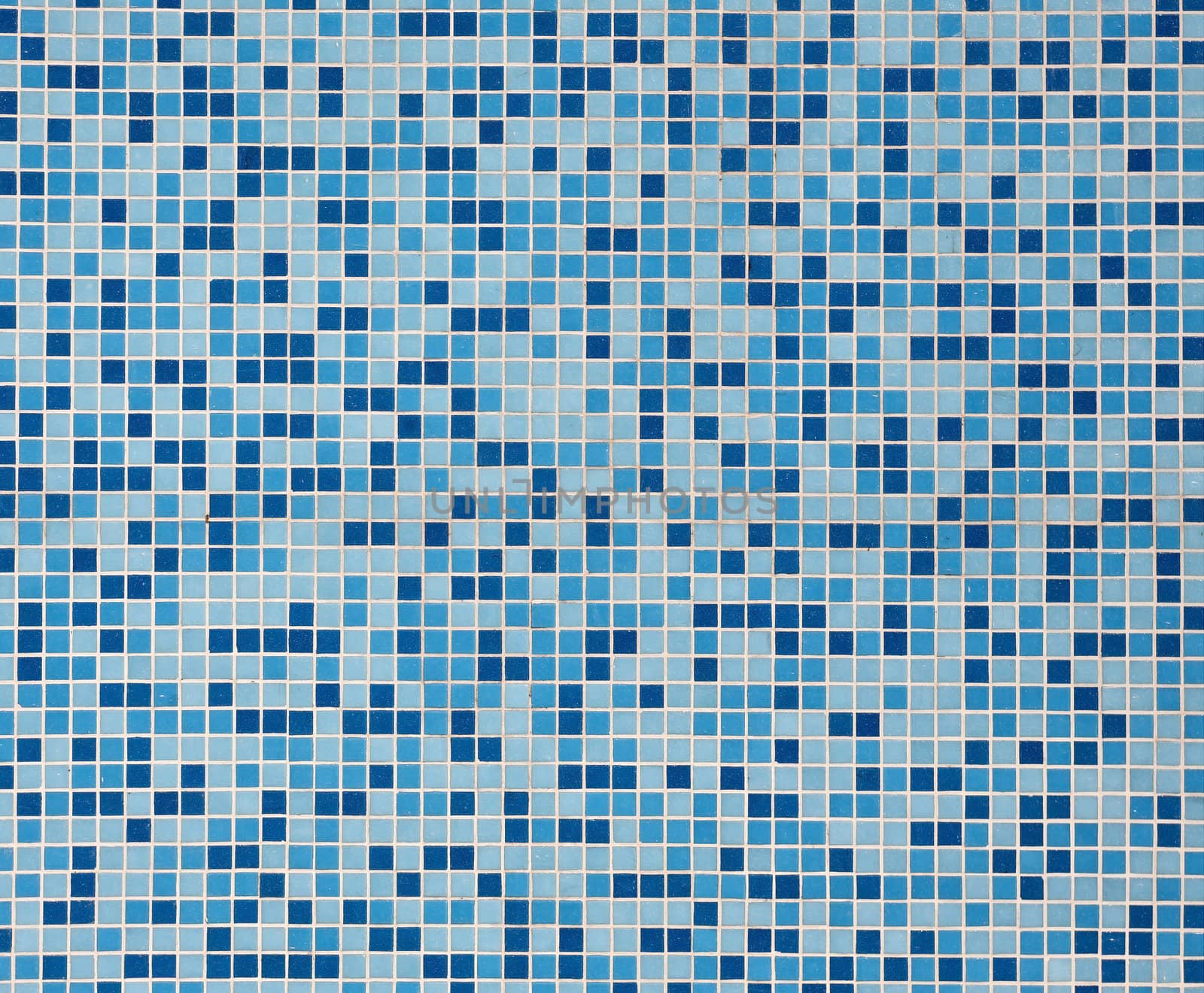 A general view of the old finishing small blue tiles and blue square