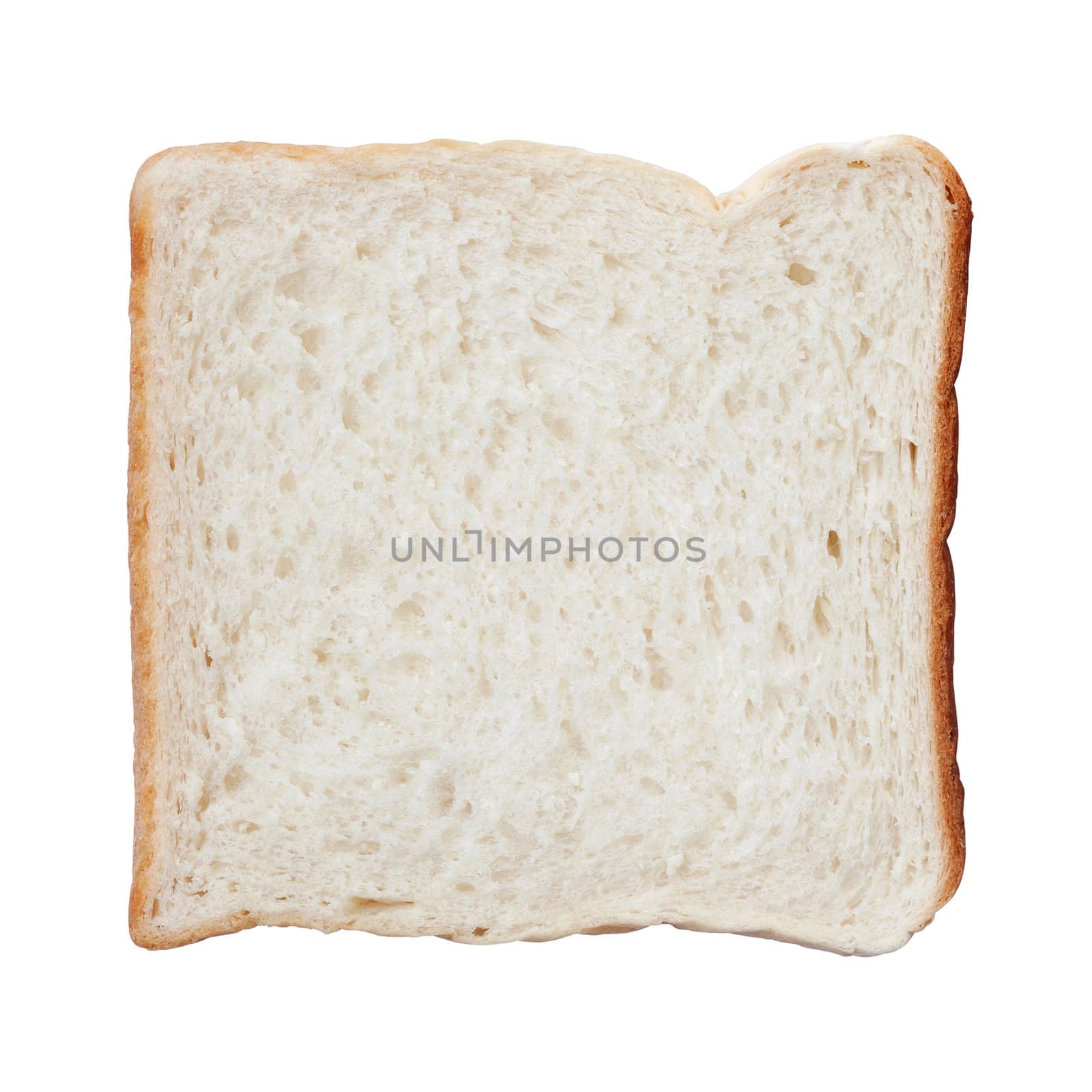 Bread slice isolated on white by foto76