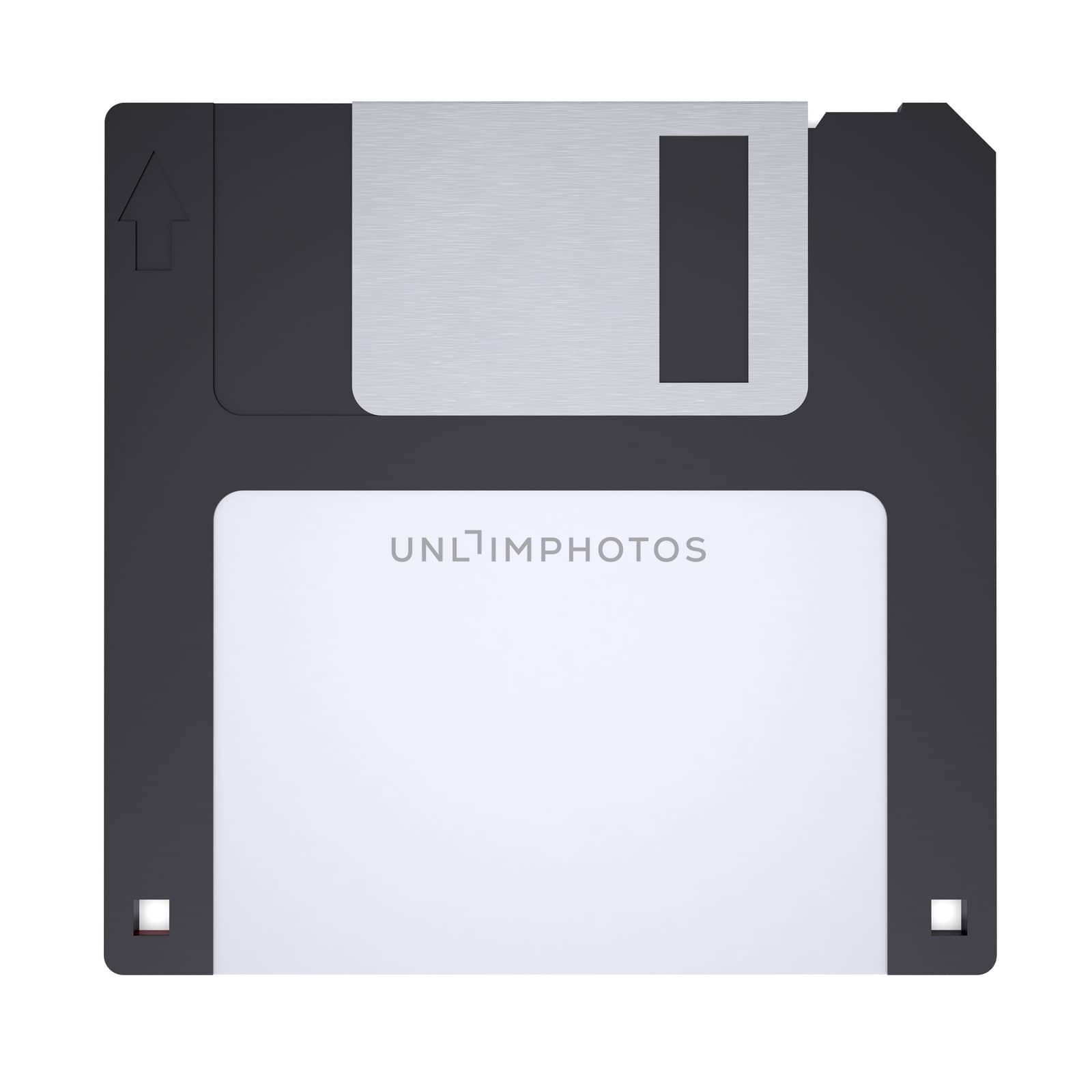 Floppy disk. Isolated render on a white background