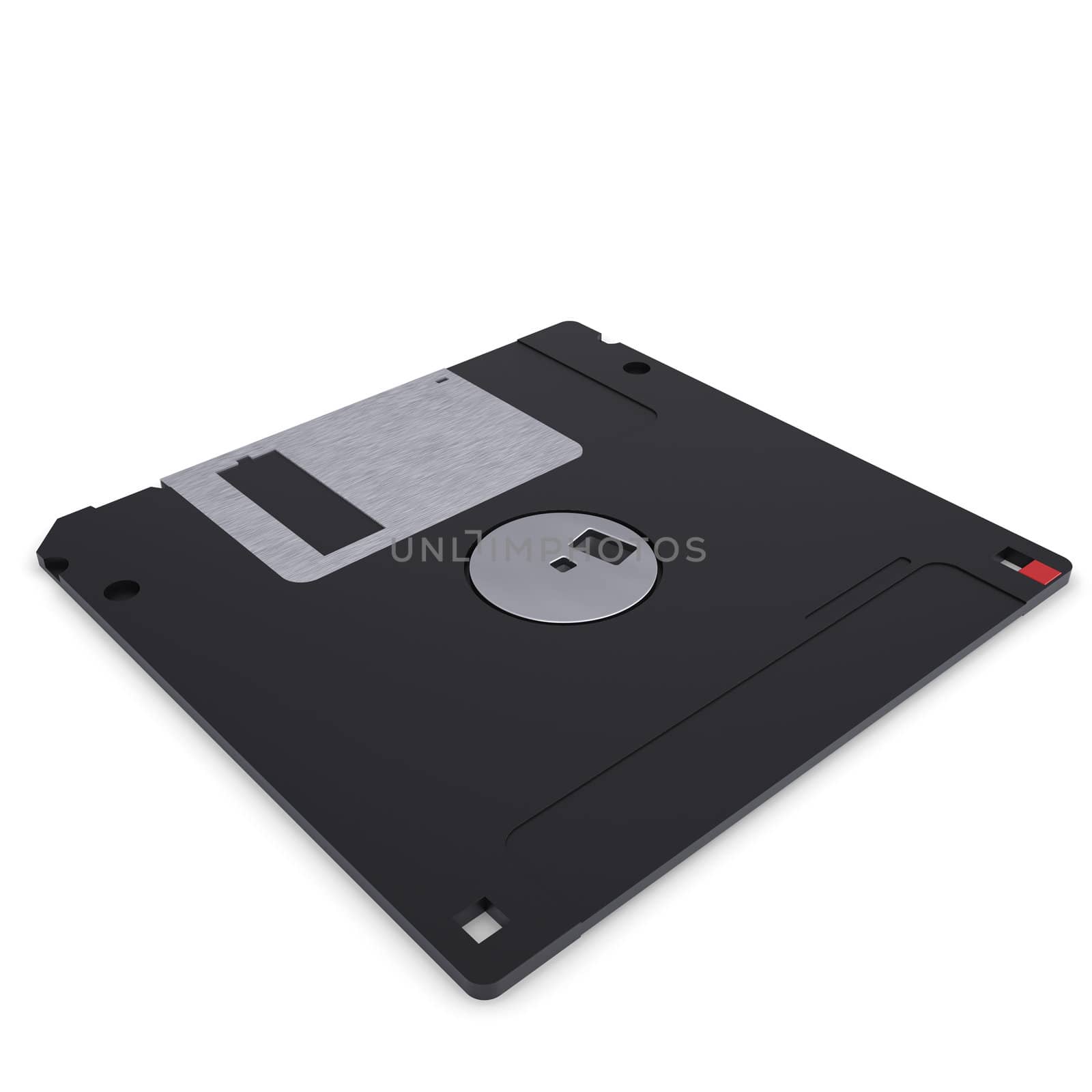 Floppy disk. Isolated render on a white background