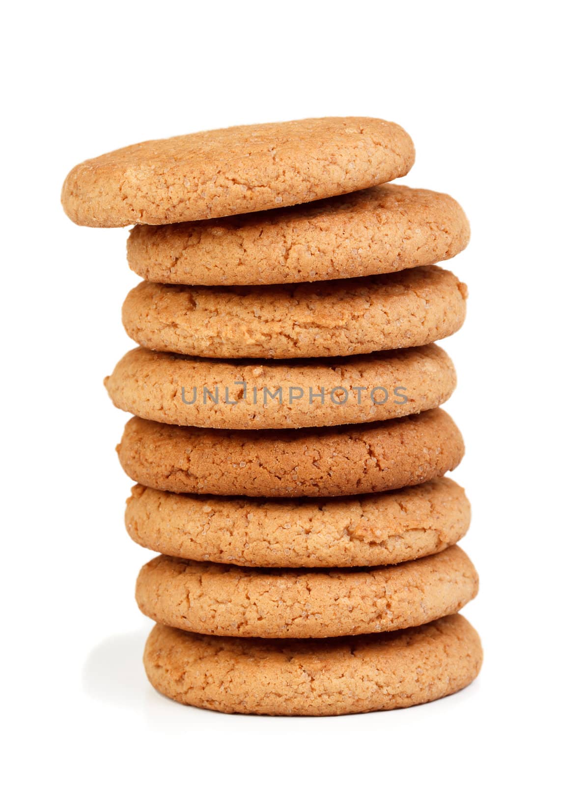 Chips cookies isolated on white by mdmmikle