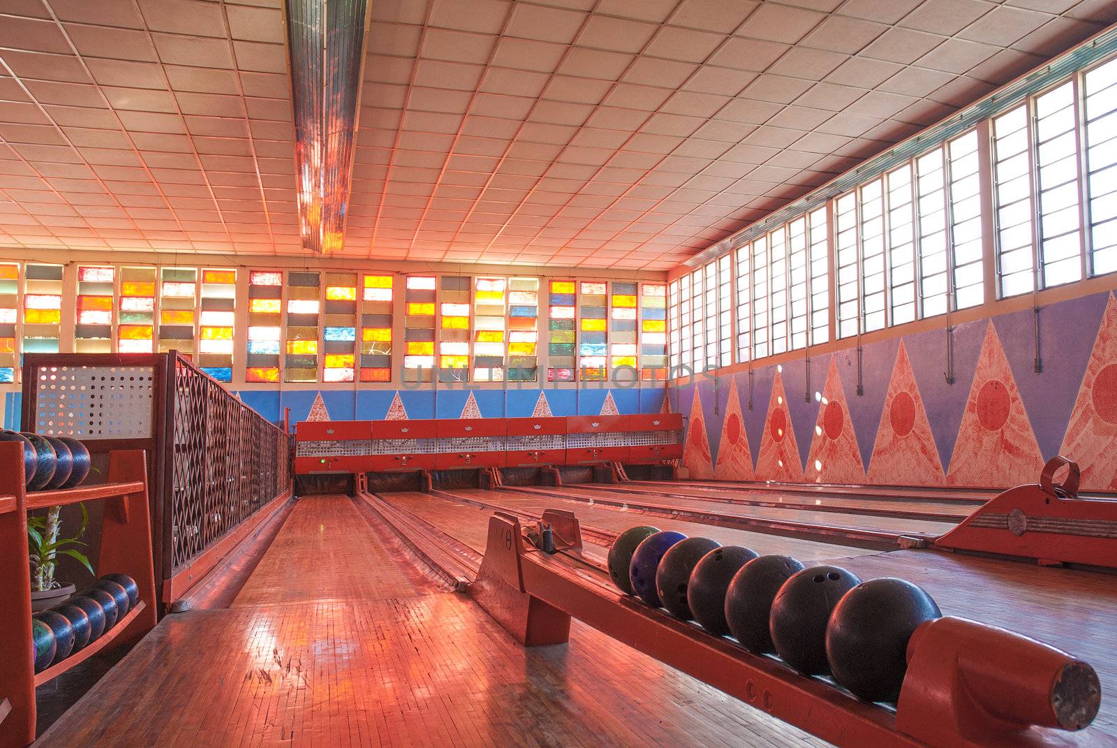 old 1950's bowling club in asmara eritrea