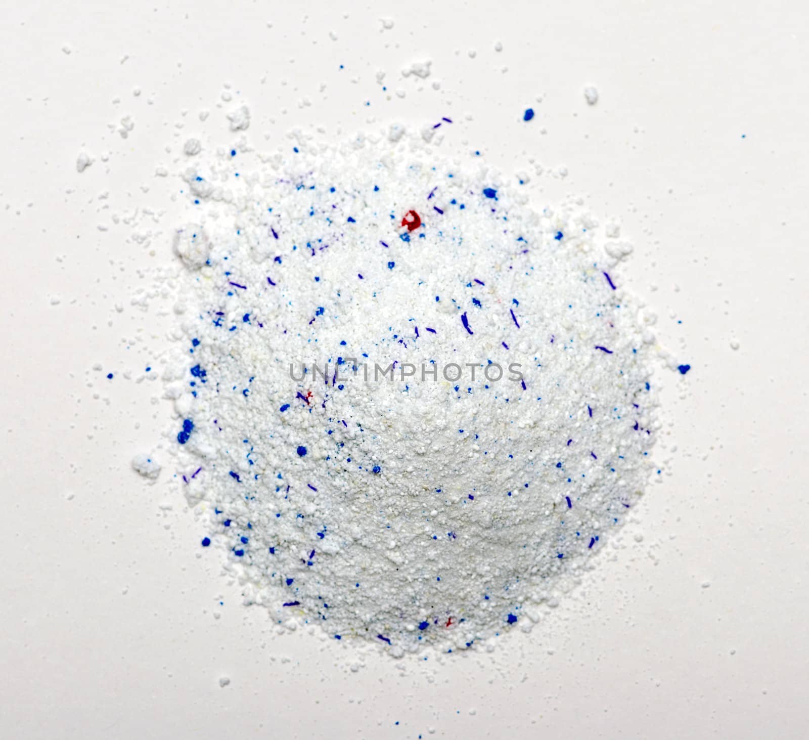 Pile of Washing Powder on white Background