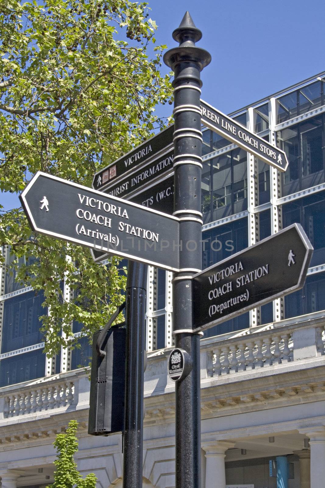 London Street Signpost by minoandriani