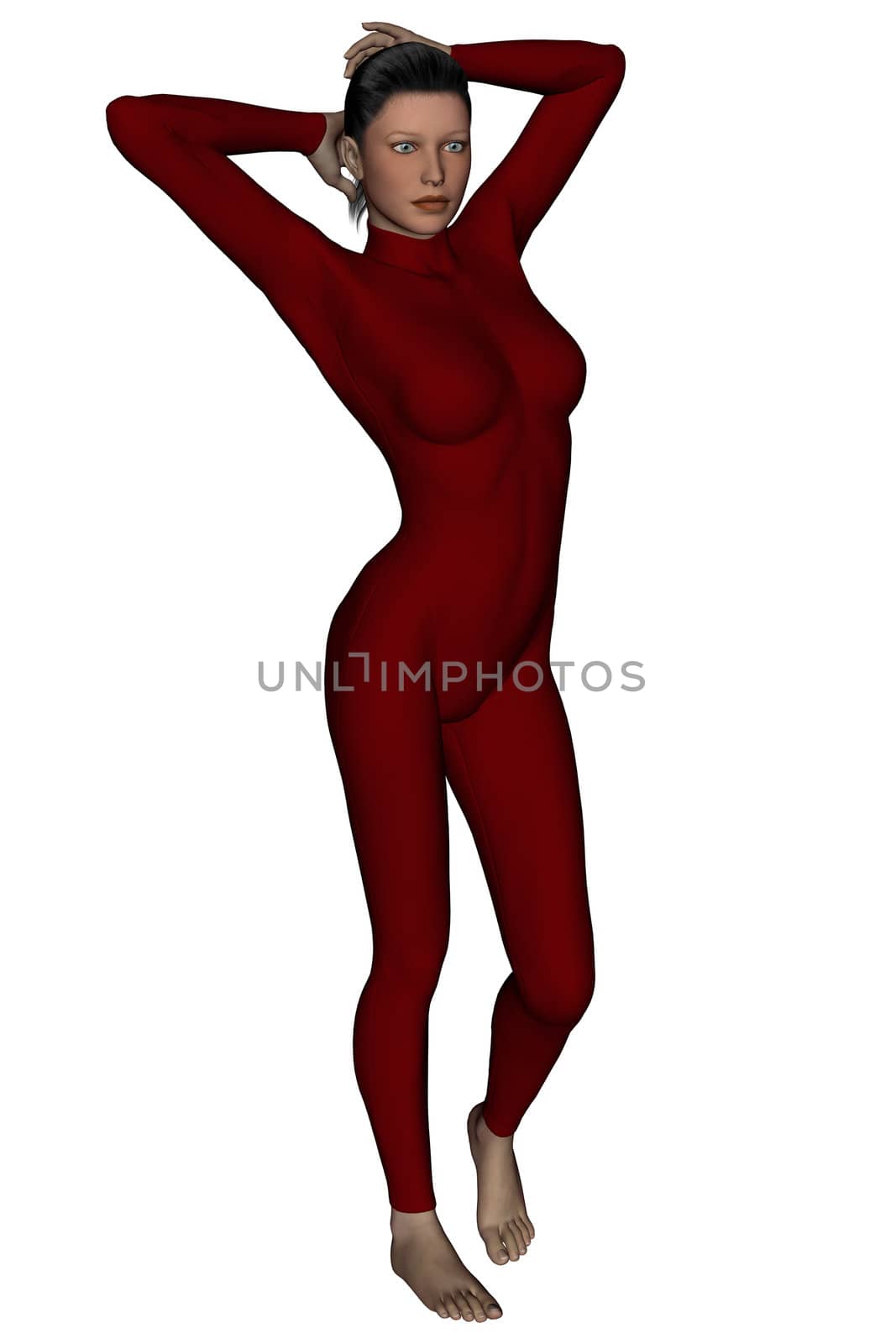 Pretty woman in bodysuit by Wampa