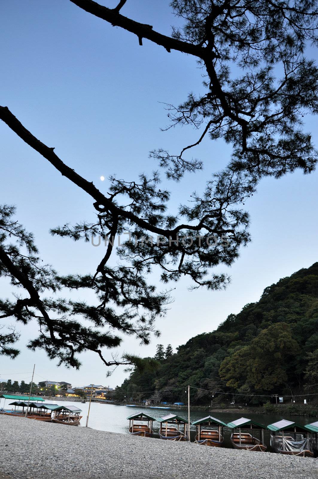 Beautiful landscape in Arashiyama,a touristic area in the north west part of Kyoto city Japan 