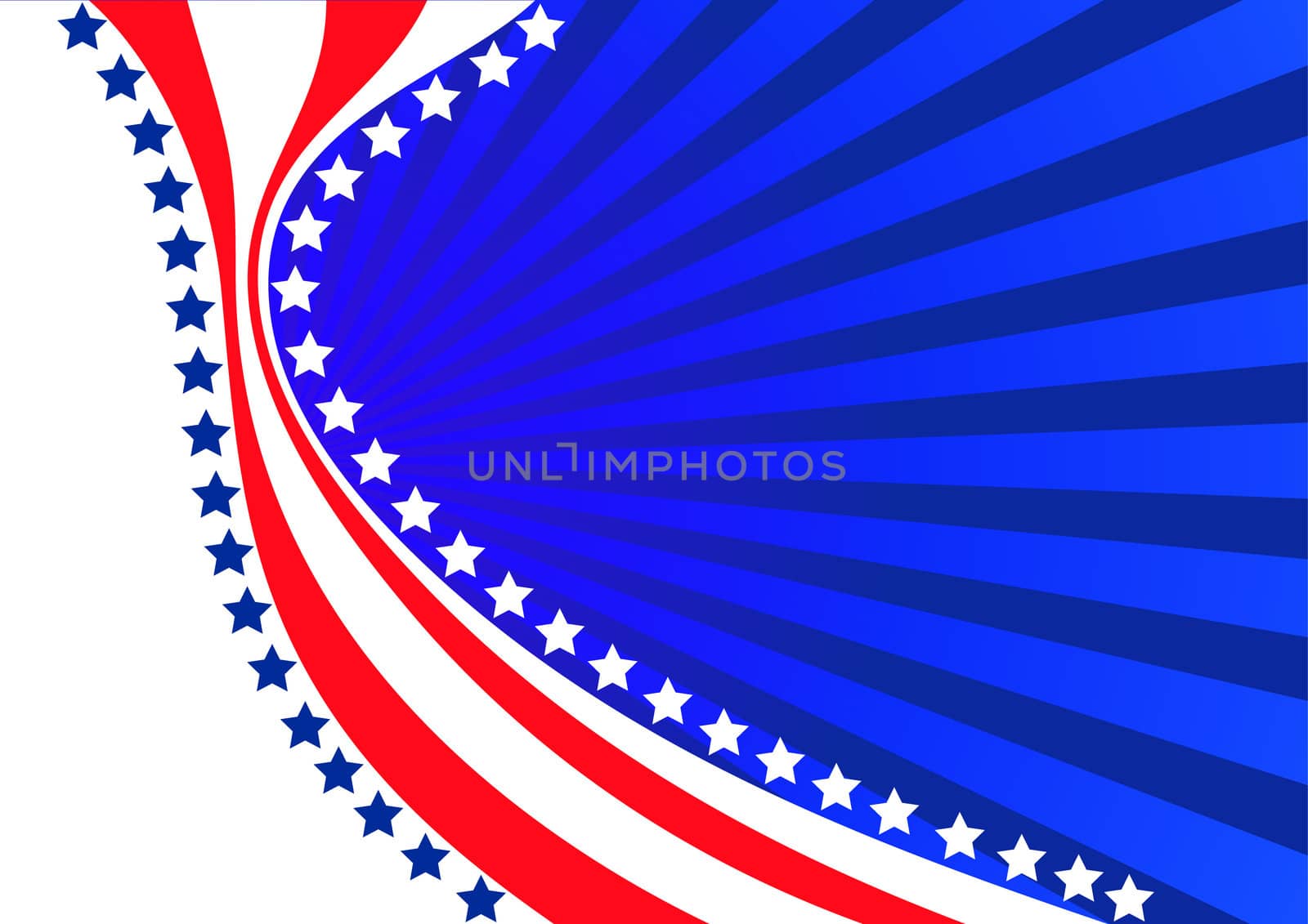 American background for Independence Day on July 4