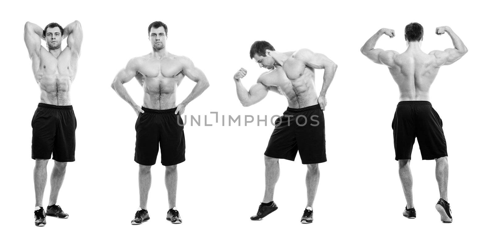 Image of young bodybuilder in different poses by rufatjumali