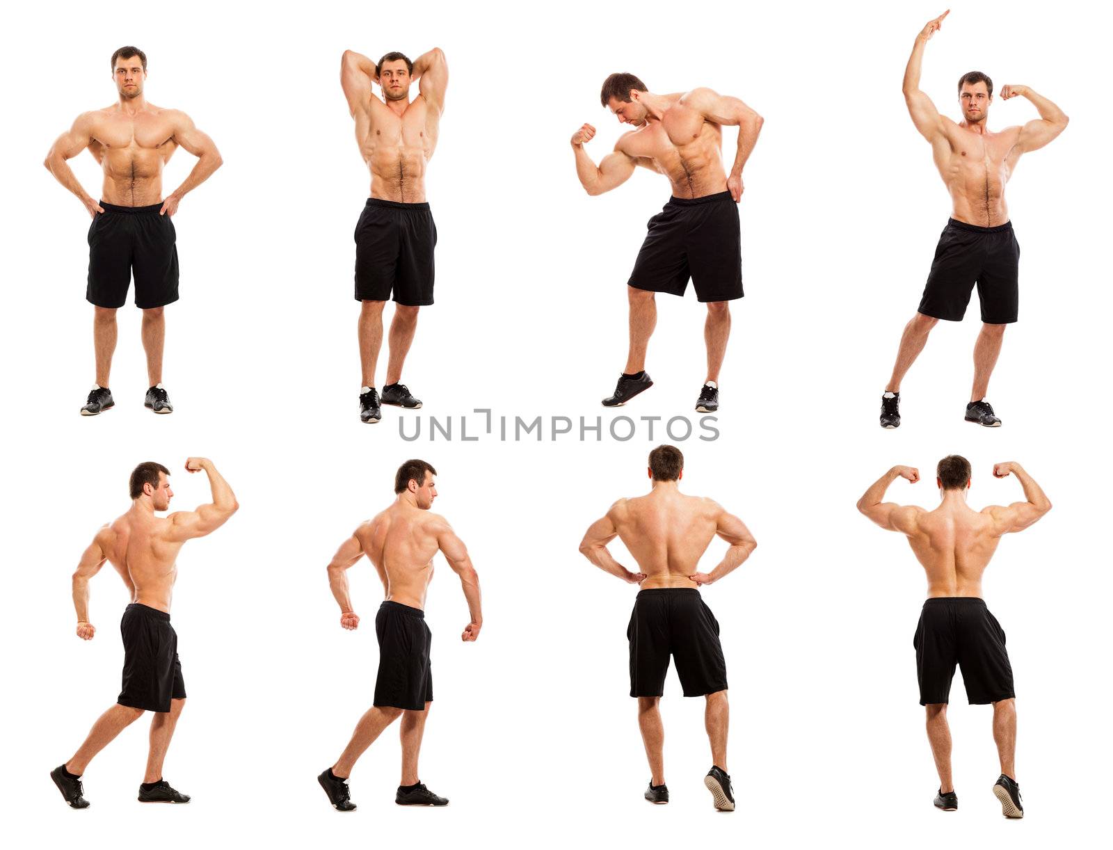 Image of young bodybuilder in different poses by rufatjumali